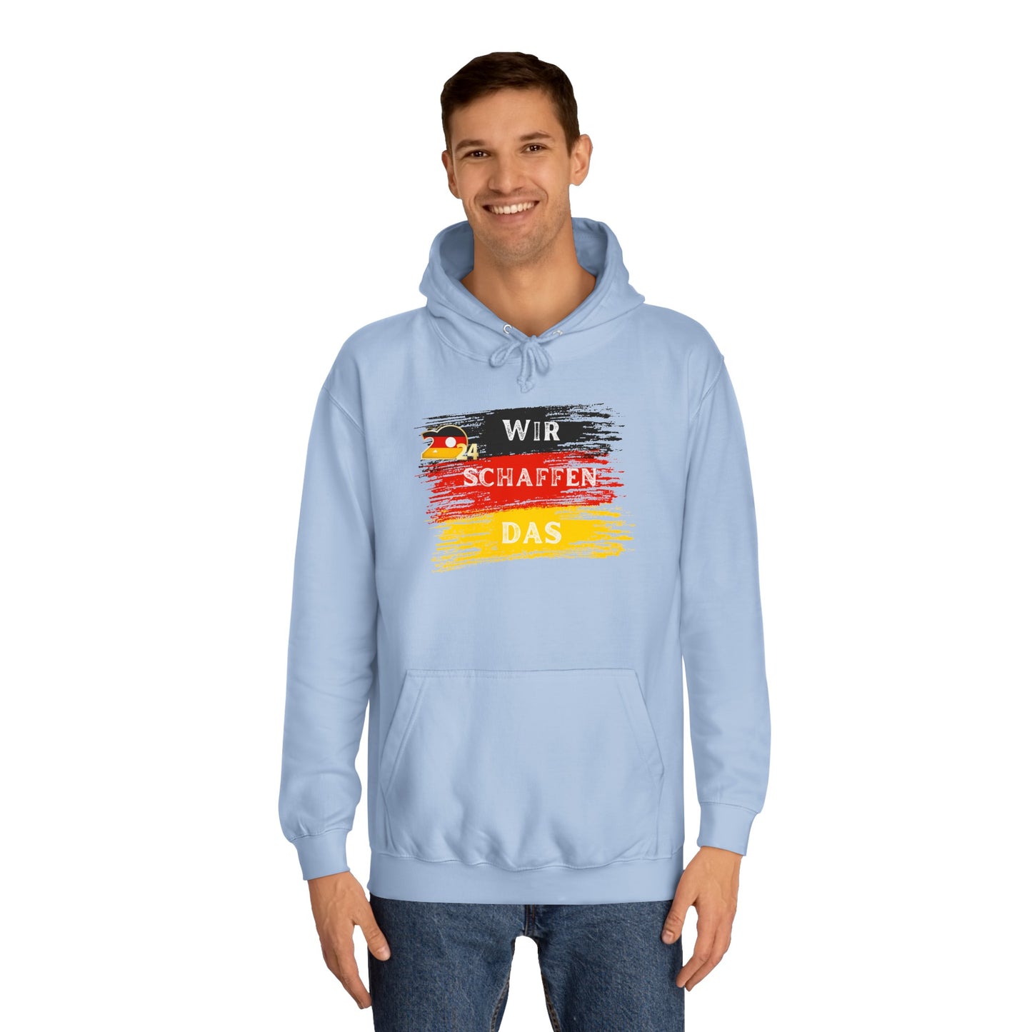 Wir schaffen das! nur für Deutschland EM 2024 - Beidseitig auf Top Qualität Unisex Hoodies bedruckt