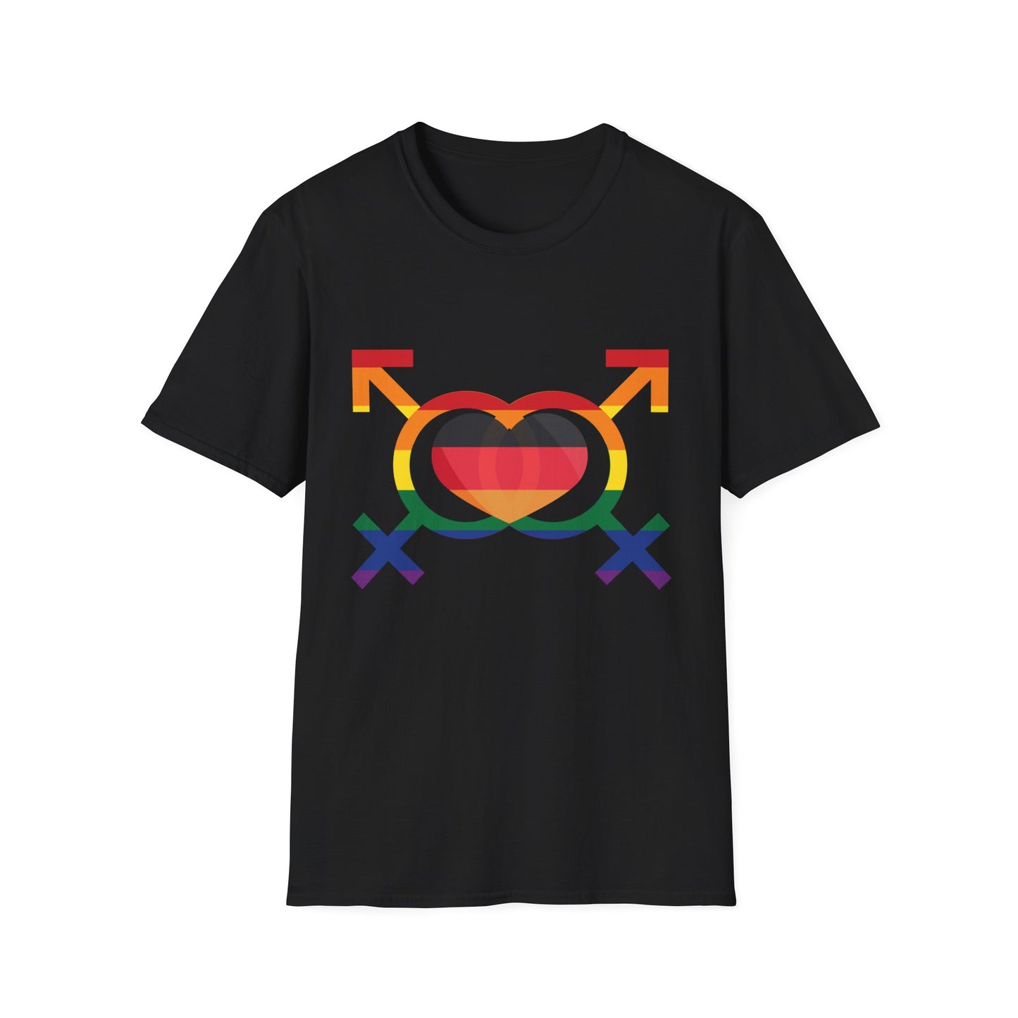 Regenbogenzauber, Einzigartige  Unisex T-Shirt Designs für alle! Farbenfrohe Eleganz, Mit lebendigen Rainbow-Motiven, All genders