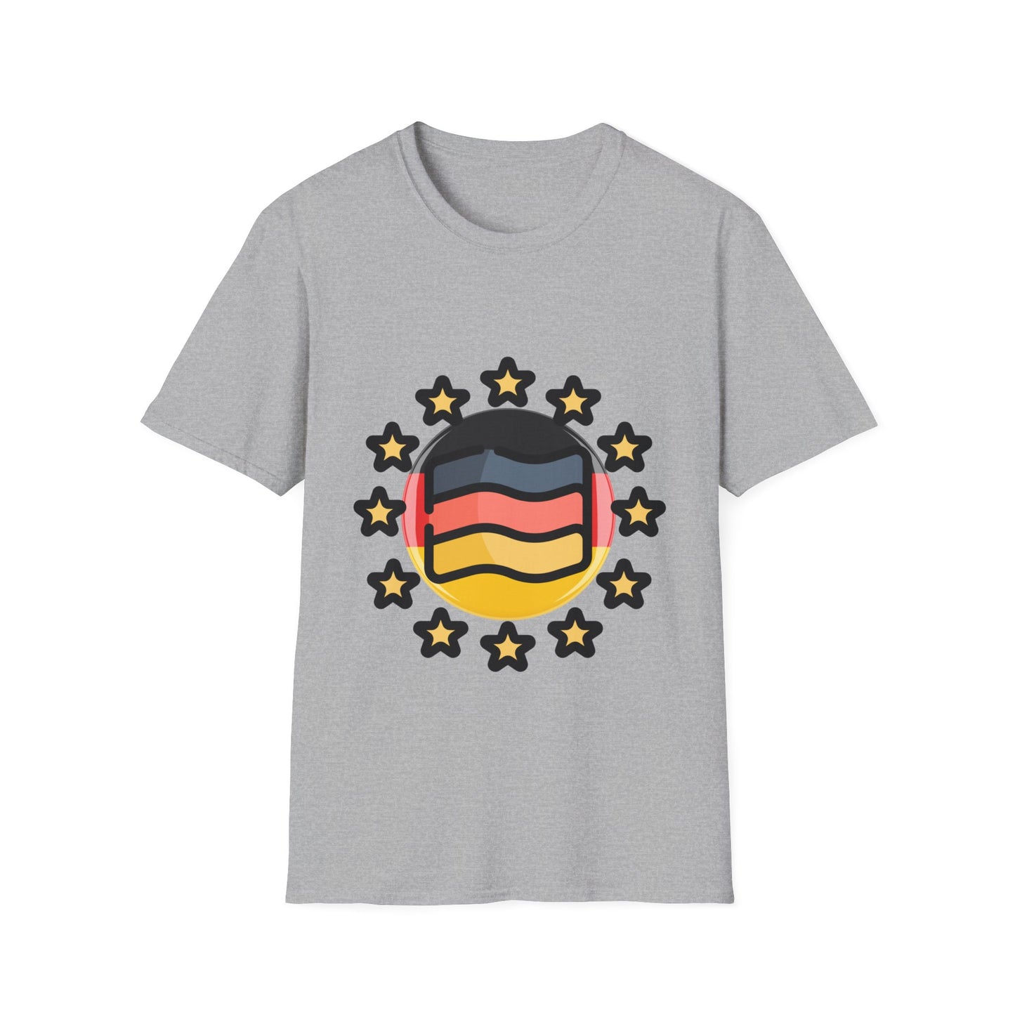 Sterne für Deutschland - Einzigartige Designs T-Shirts, Made in Germany Fashion, Best Quality T-Shirts, Exzellenz und Stylish, Sport, Füßball