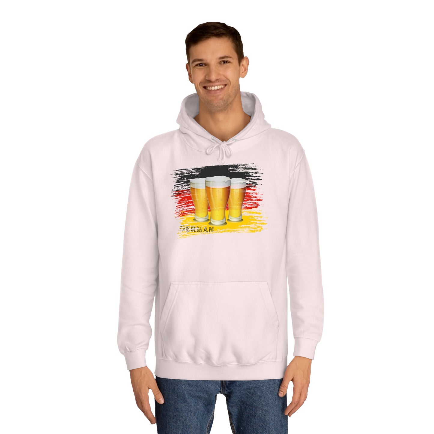 Bier Fans für Deutschland -  auf Unisex Hoodies beidseitig bedruckt