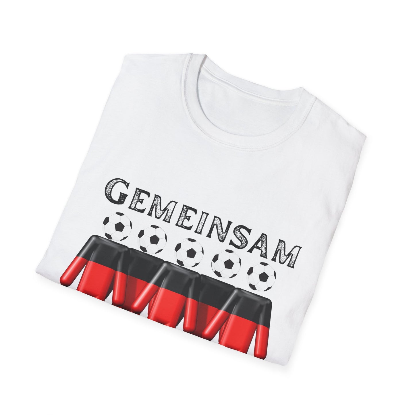 Gemeinsam für Deutsche Nationalmannschaft, Fußballfan T-Shirts, Fanmotivtrikot, Fan Unisex T-Shirt, EM UEFA 2024, Siege, German soccer team