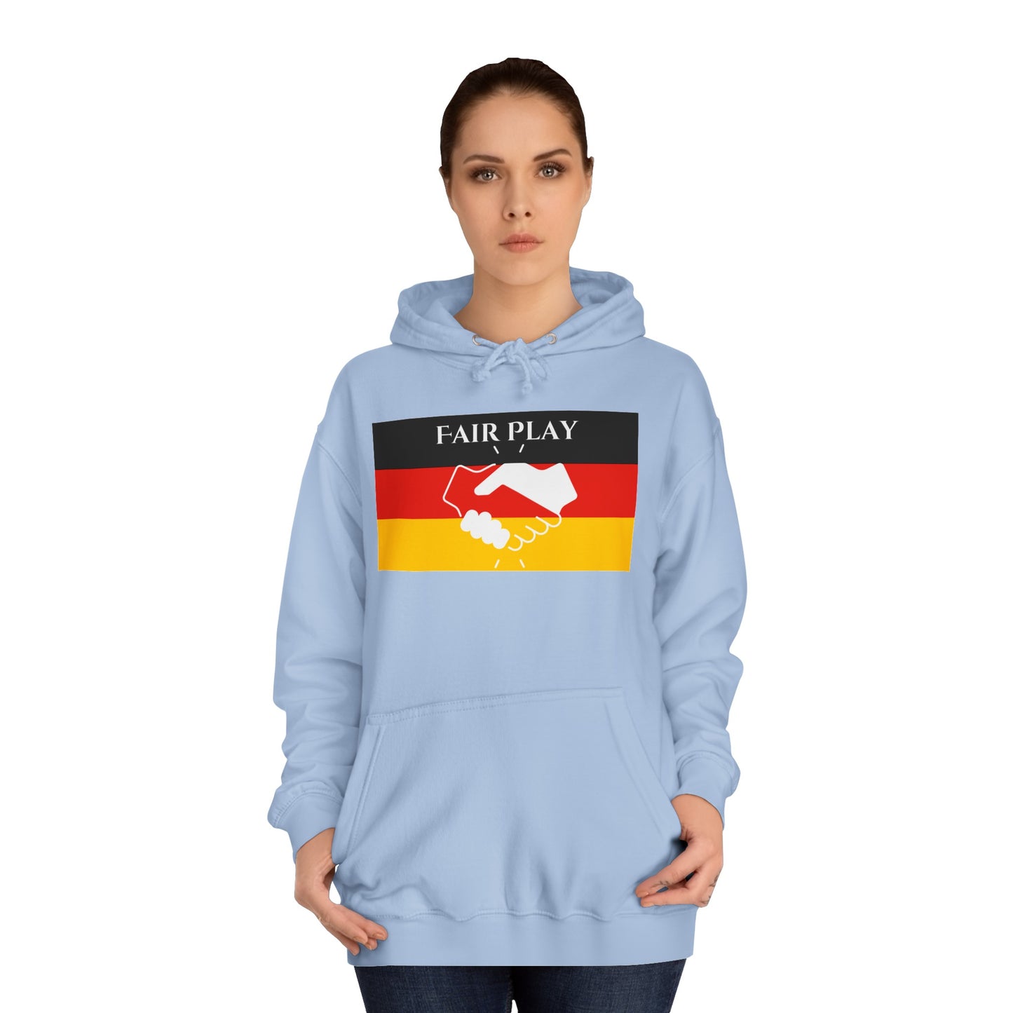 Hochwertige Hoodies - Fairplay für Deutschland - Beide Seiten gedruckt