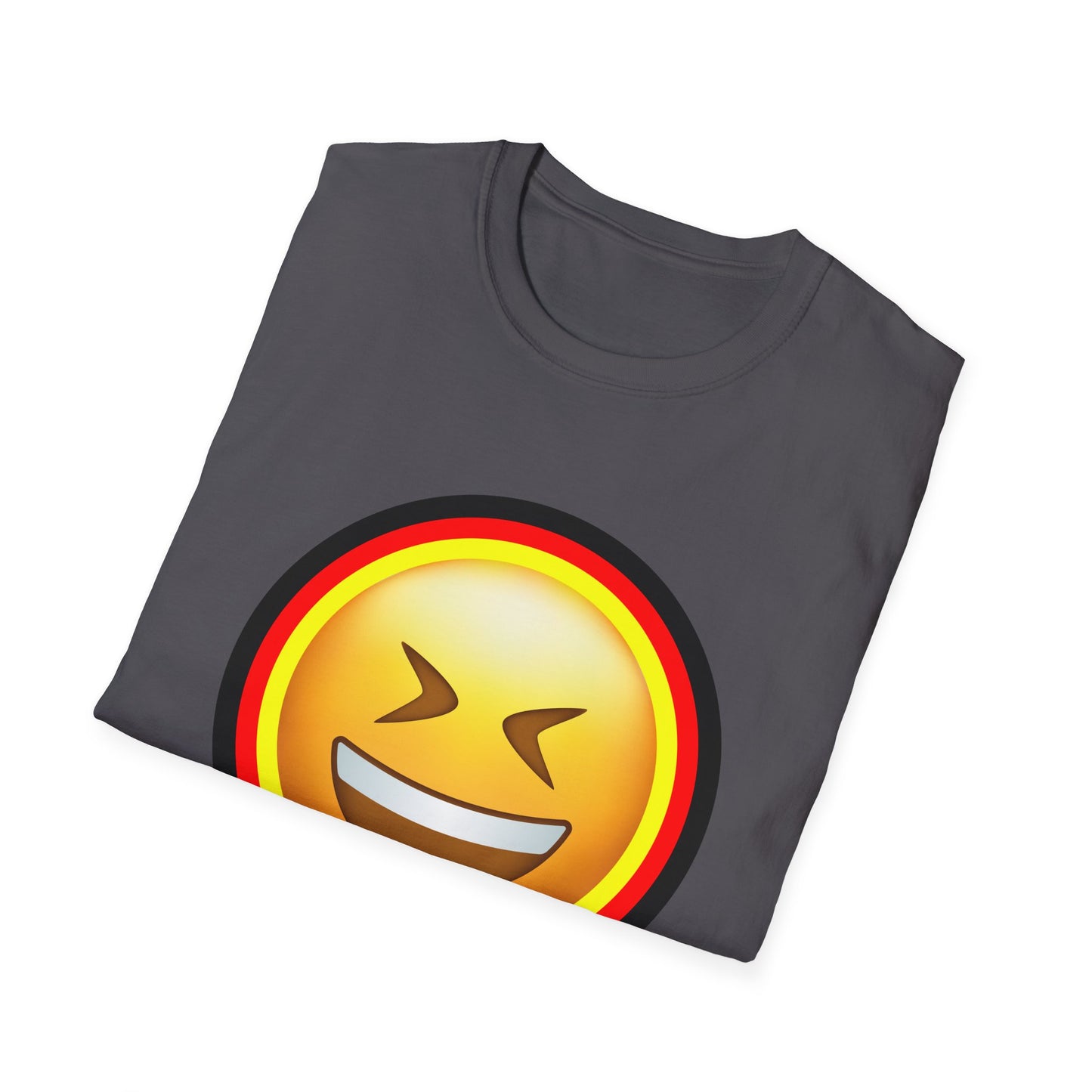 Lächeln im Stil, Haha, Humorvolle T-Shirt Designs aus Deutschland, Spaß haben, Lustige Momente mit einem Lachen tragen, Laugh like a German