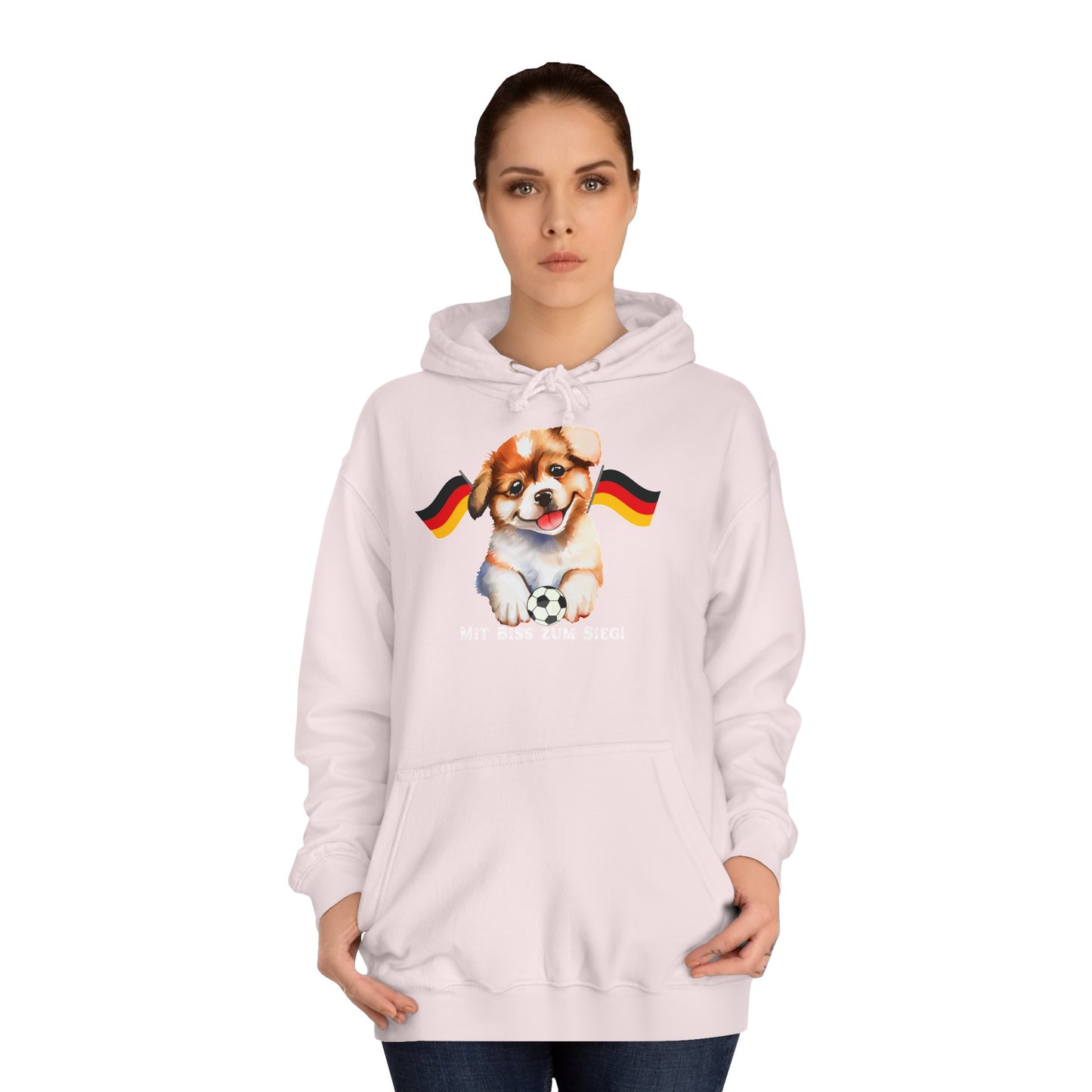 Mit bis zum Sieg -   Ein Land der Siege - Hochwertige Unisex-Kapuzenpullover -  Beidseitig gedruckt