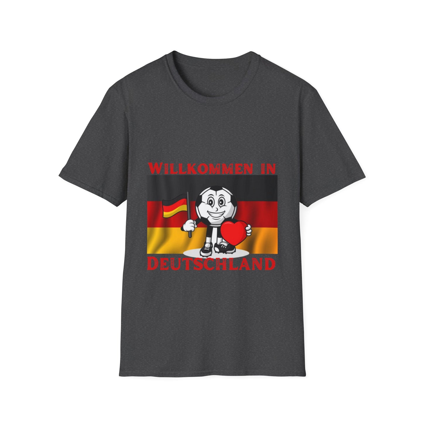 Willkommen in Deutschland: Wo Fußball zur Leidenschaft wird, Unisex T-Shirt