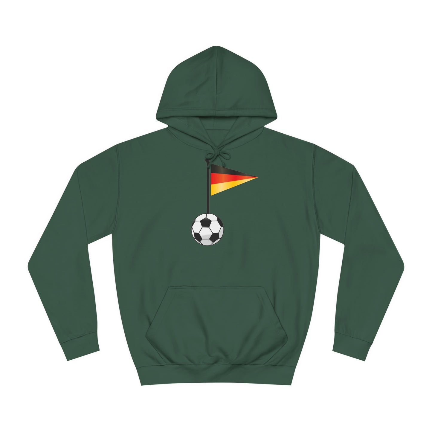 Einfach für Deutschland stehen -   Immer witer - Hochwertige Unisex-Kapuzenpullover - Beidseitig