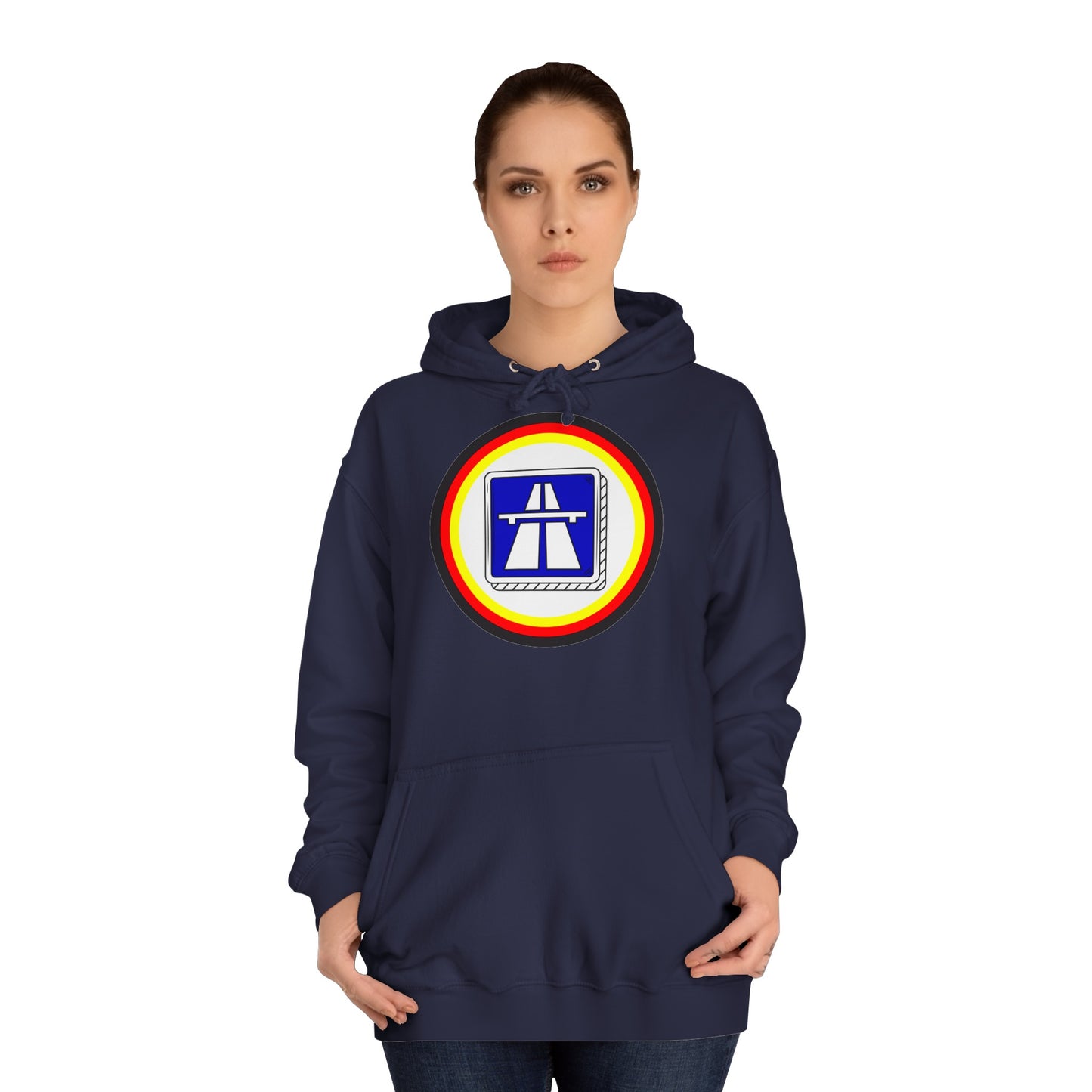 Hochwertige Unisex Hoodies für Autobahnfans - Beide Seiten gedruckt - German Highway - No speed limit