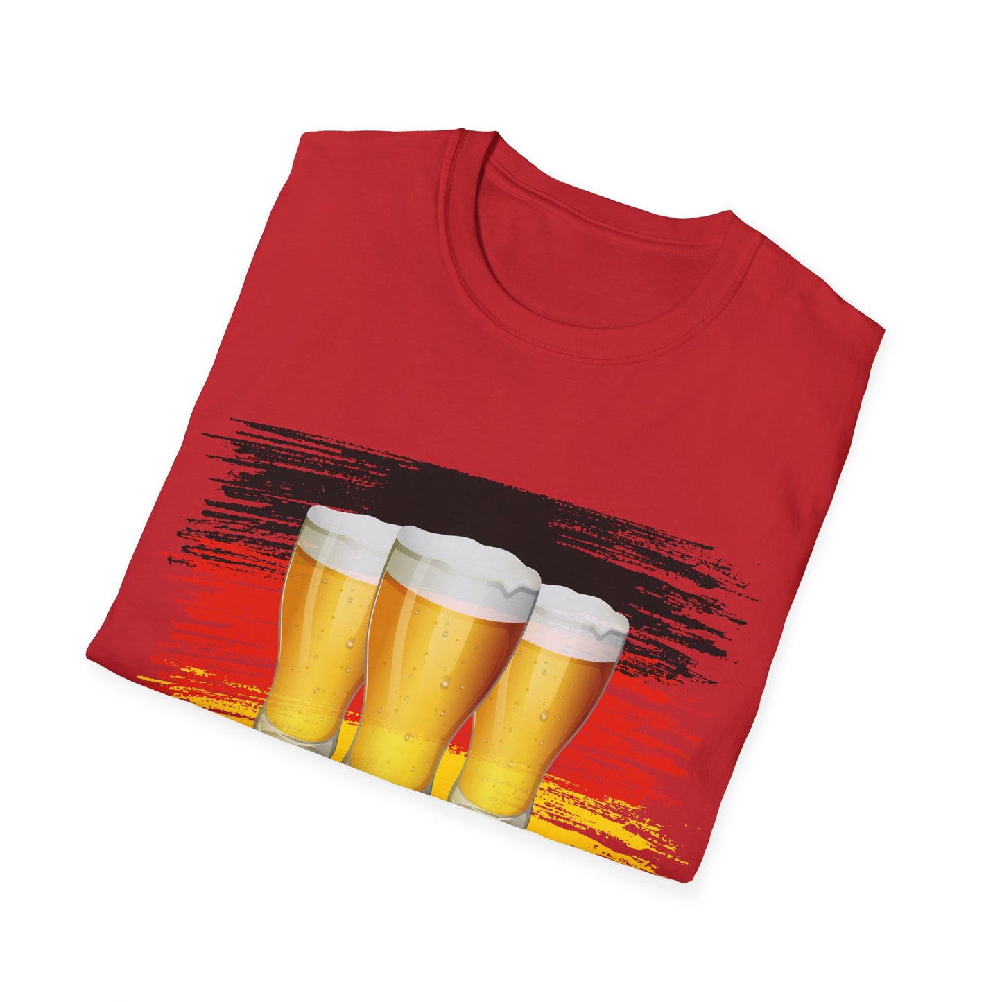 Prost und Cheers aus Deutschland, auf trendigen T-Shirts, German Beer, Made in Germany Fashion, Best Quality T-Shirts, Trink mit Respekt