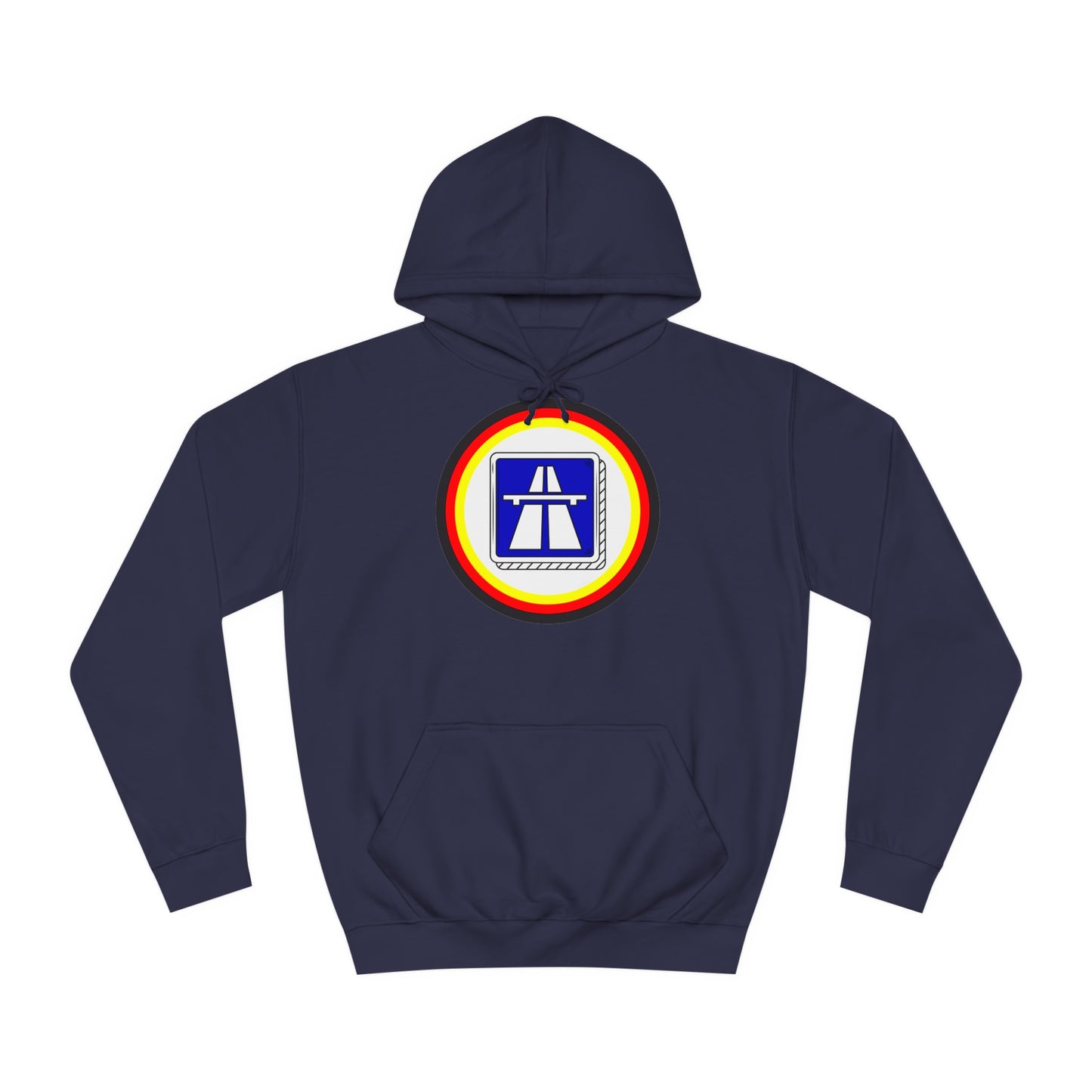 Hochwertige Unisex Hoodies für Autobahnfans - Beide Seiten gedruckt - German Highway - No speed limit