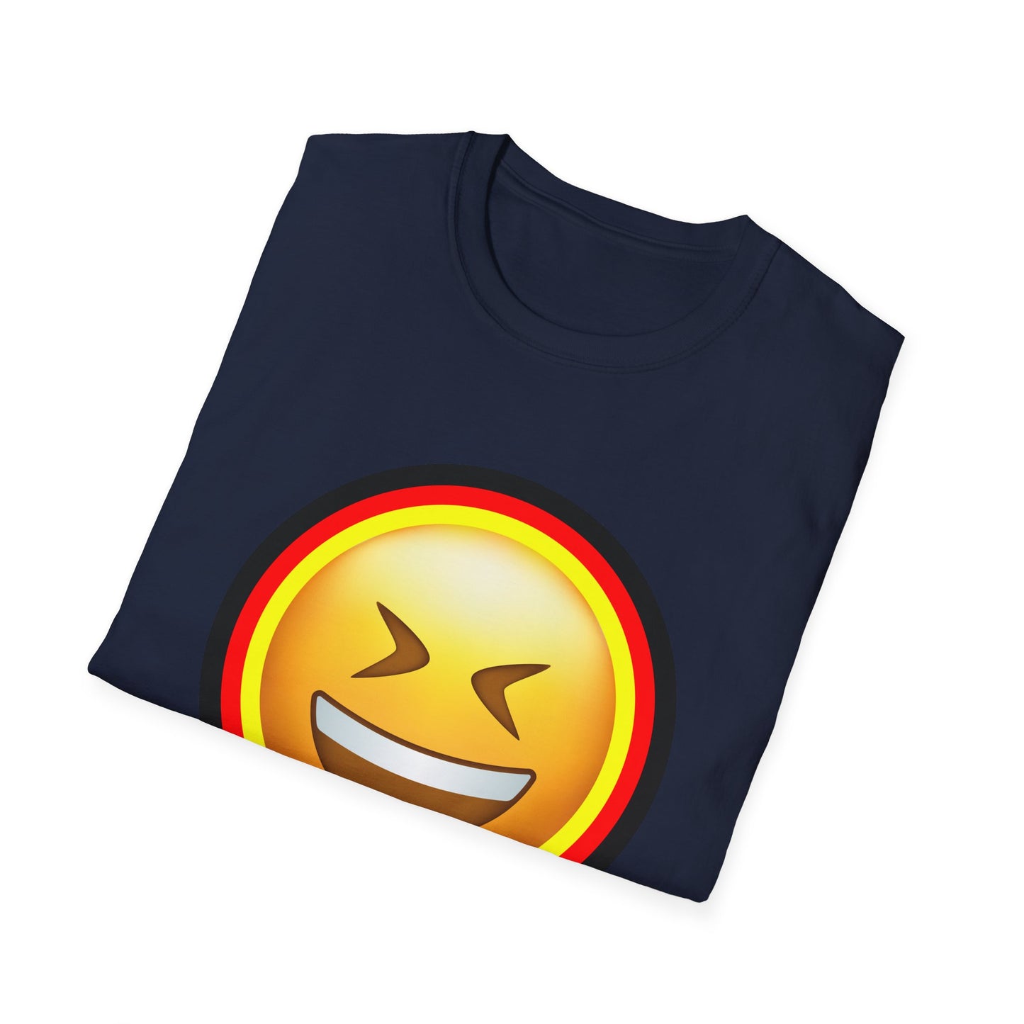 Lächeln im Stil, Haha, Humorvolle T-Shirt Designs aus Deutschland, Spaß haben, Lustige Momente mit einem Lachen tragen, Laugh like a German