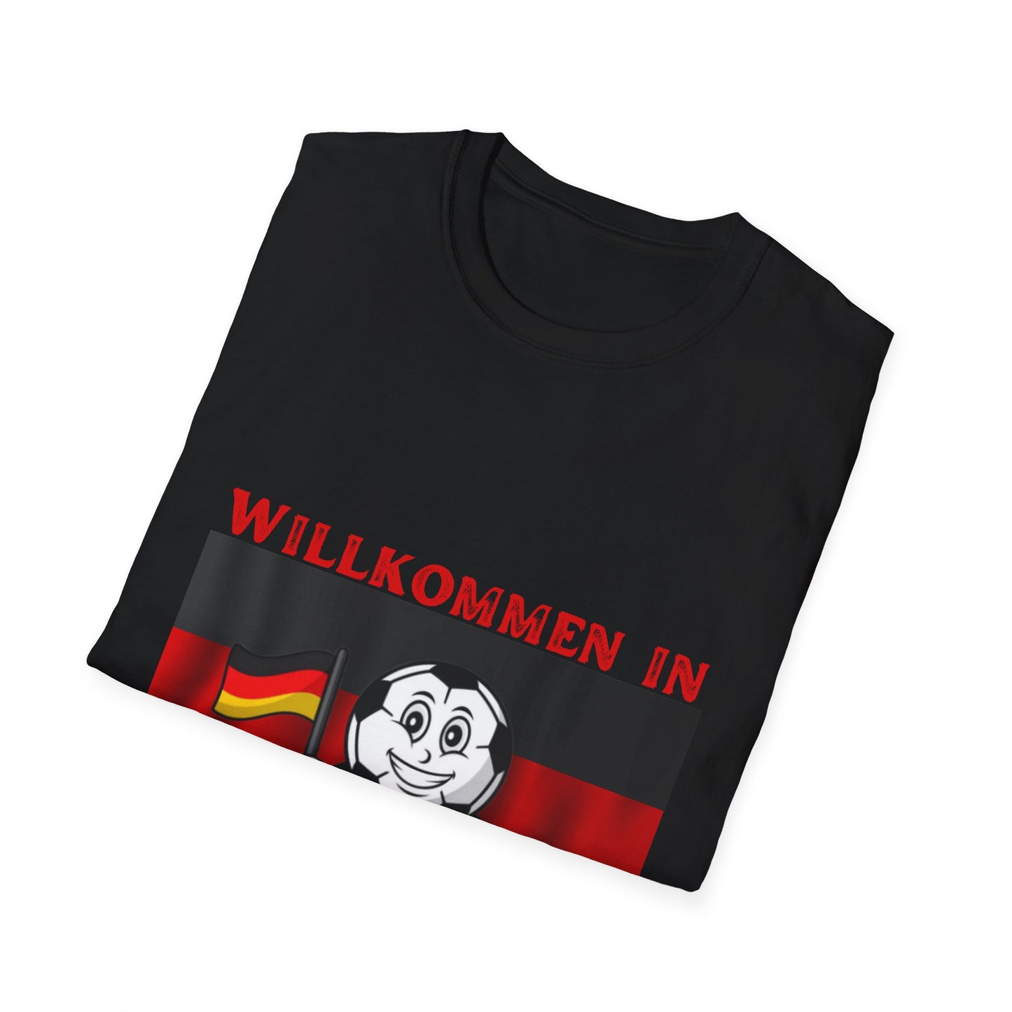 Willkommen in Deutschland: Wo Fußball zur Leidenschaft wird, Unisex T-Shirt