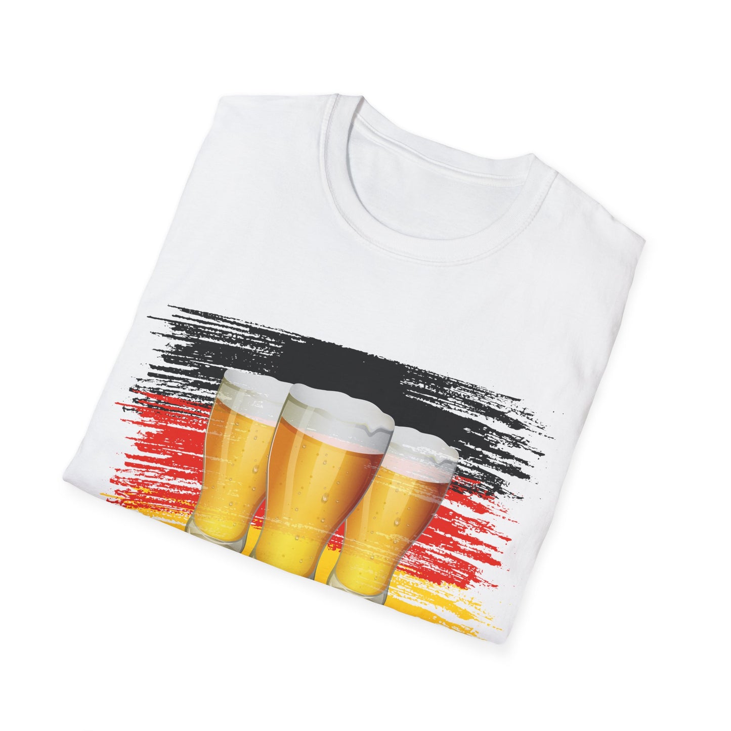 Prost und Cheers aus Deutschland, auf trendigen T-Shirts, German Beer, Made in Germany Fashion, Best Quality T-Shirts, Trink mit Respekt