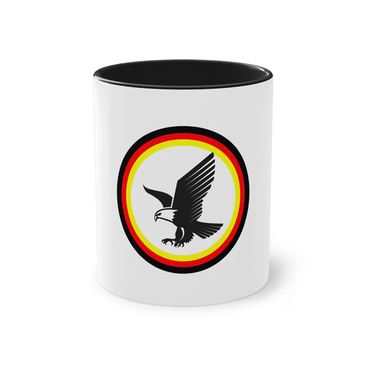 Deutscher fliegende Adler, ein Symbol für Frieden, Liebe und Einheit - auf Kaffeetassen bedruckt - Farbe: weiß, Standardtasse, groß 11 Unzen