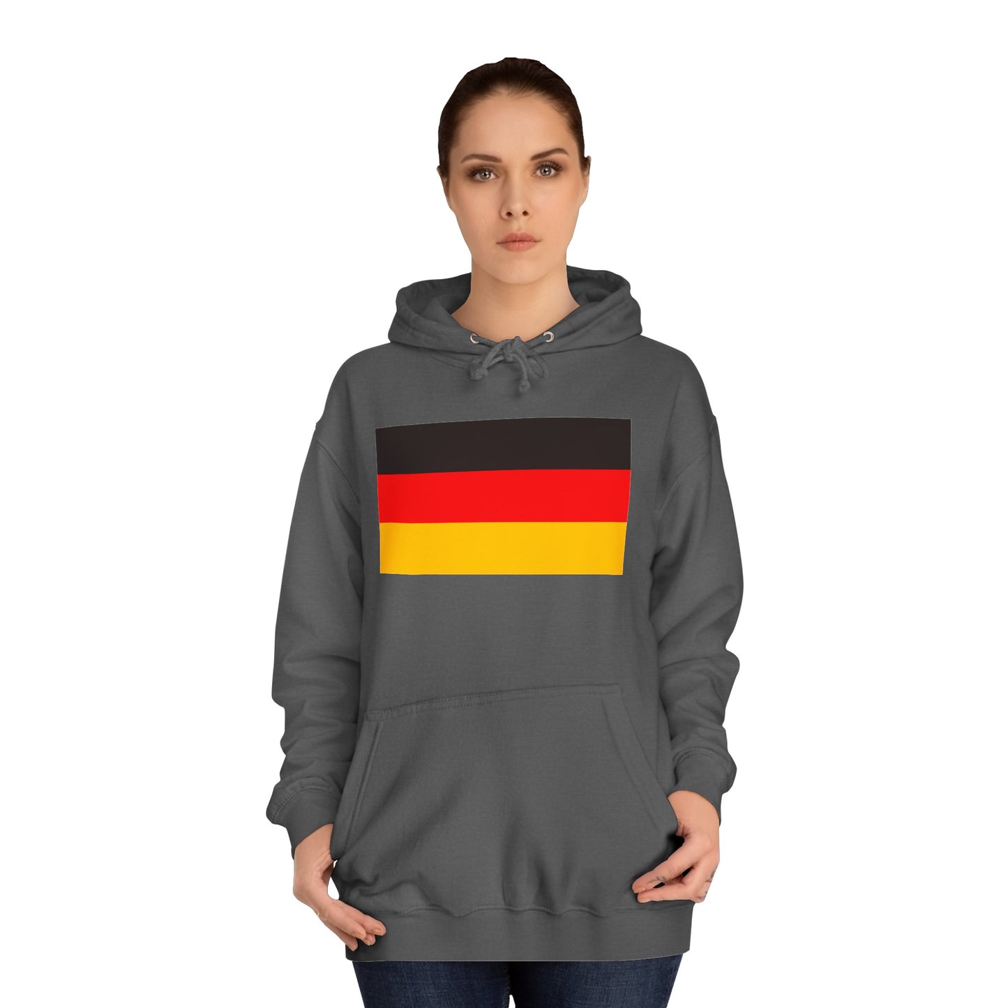 Hochwertige Unisex-Hoodies mit gedruckter deutscher Flagge