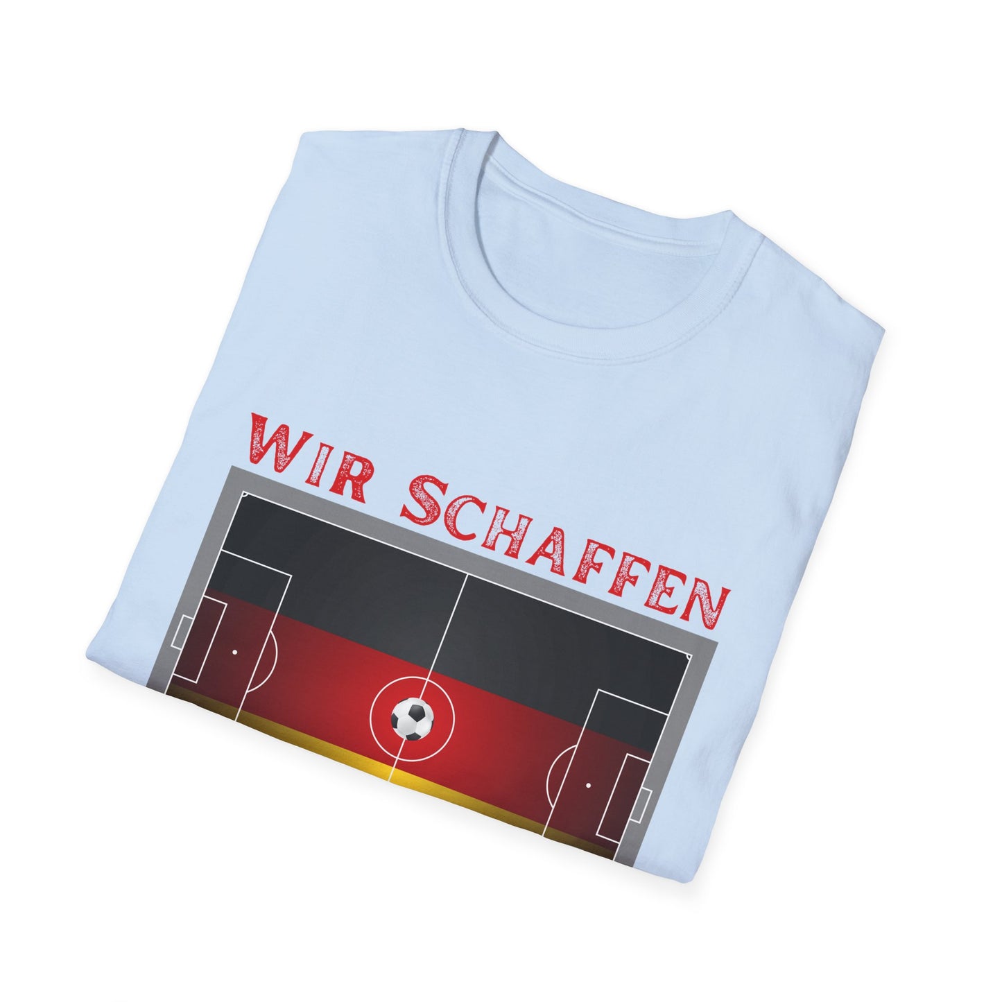 Fußballfan T-Shirts, Fanmotivtrikot, EM 2024 in Deutschland; Wir schaffen das!