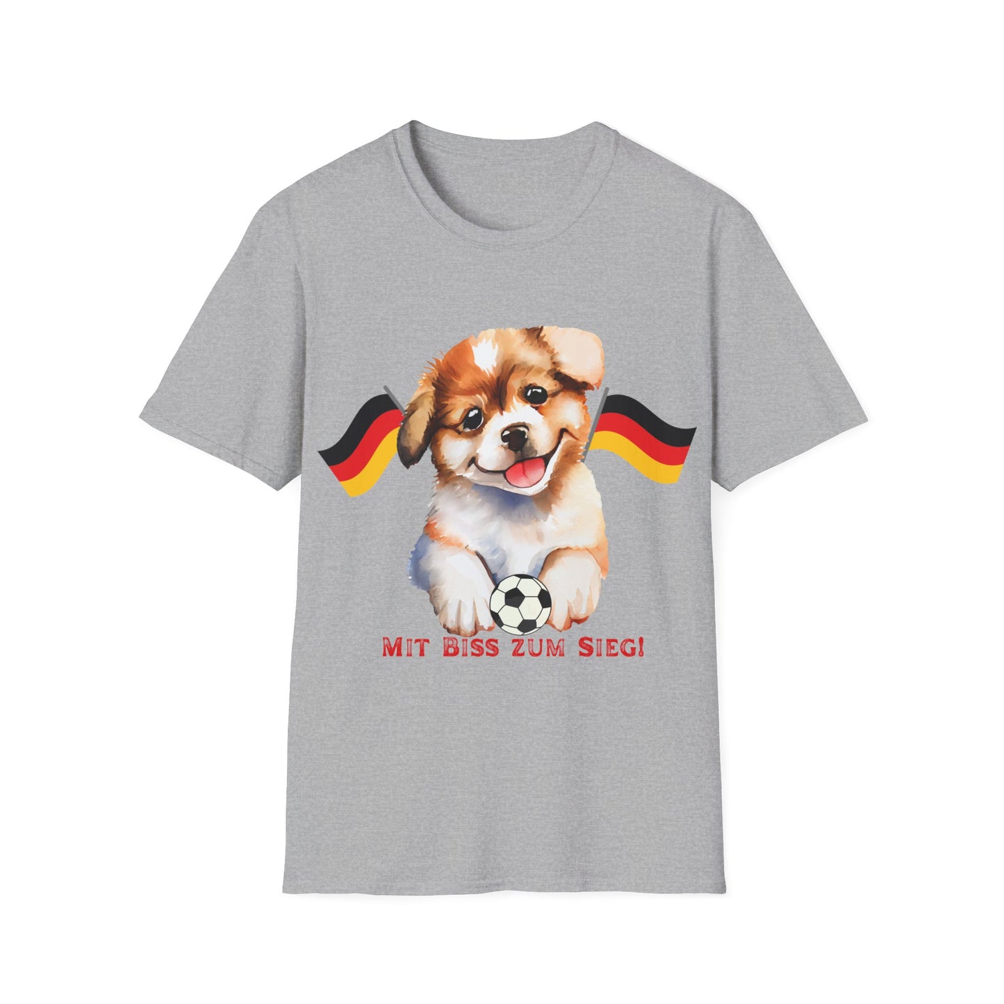 Deutsche Hunde für die Nationalmannschaft, Fußballfan T-Shirts, Flagge, Fanmotivtrikot, Fan Unisex T-Shirt, Tore, EM 2024, German soccer