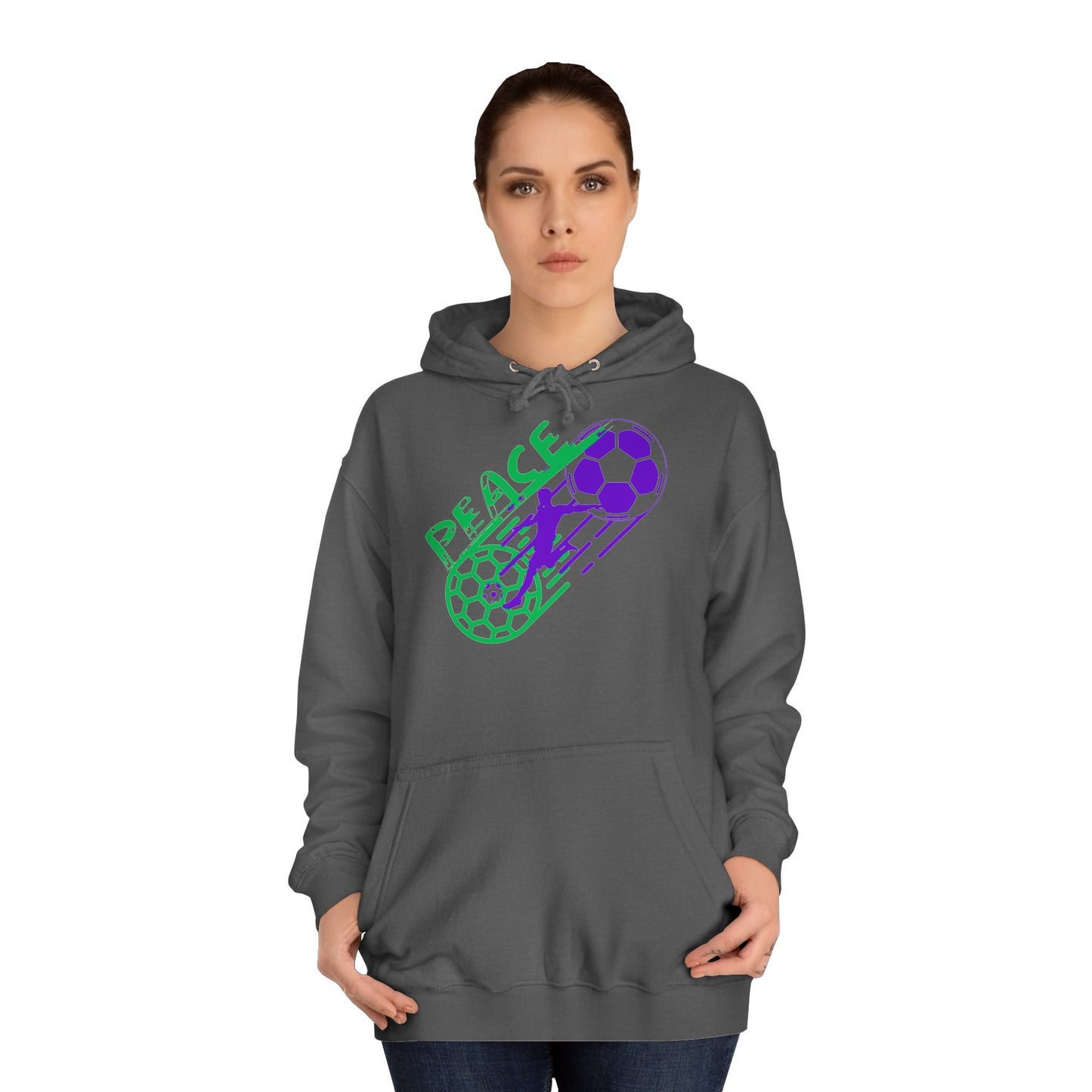 For peace in the World - Hochwertige Unisex-Kapuzenpullover - Beidseitig bedruckt