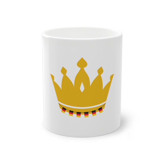 German Crown auf Kaffeetasse, Teetasse bedruckt - Farbe: weiß, Standardtasse, groß 11 Unzen