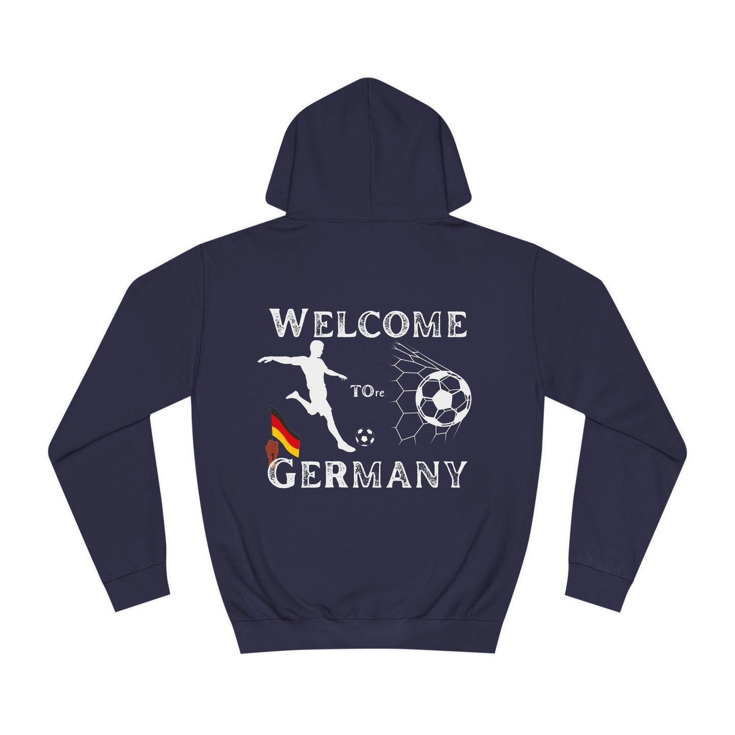 Erleben Sie die Schönheit und Leidenschaft des Fußballs in Deutschland - Hochwertige Unisex-Kapuzenpullover - Beidseitig bedruckt