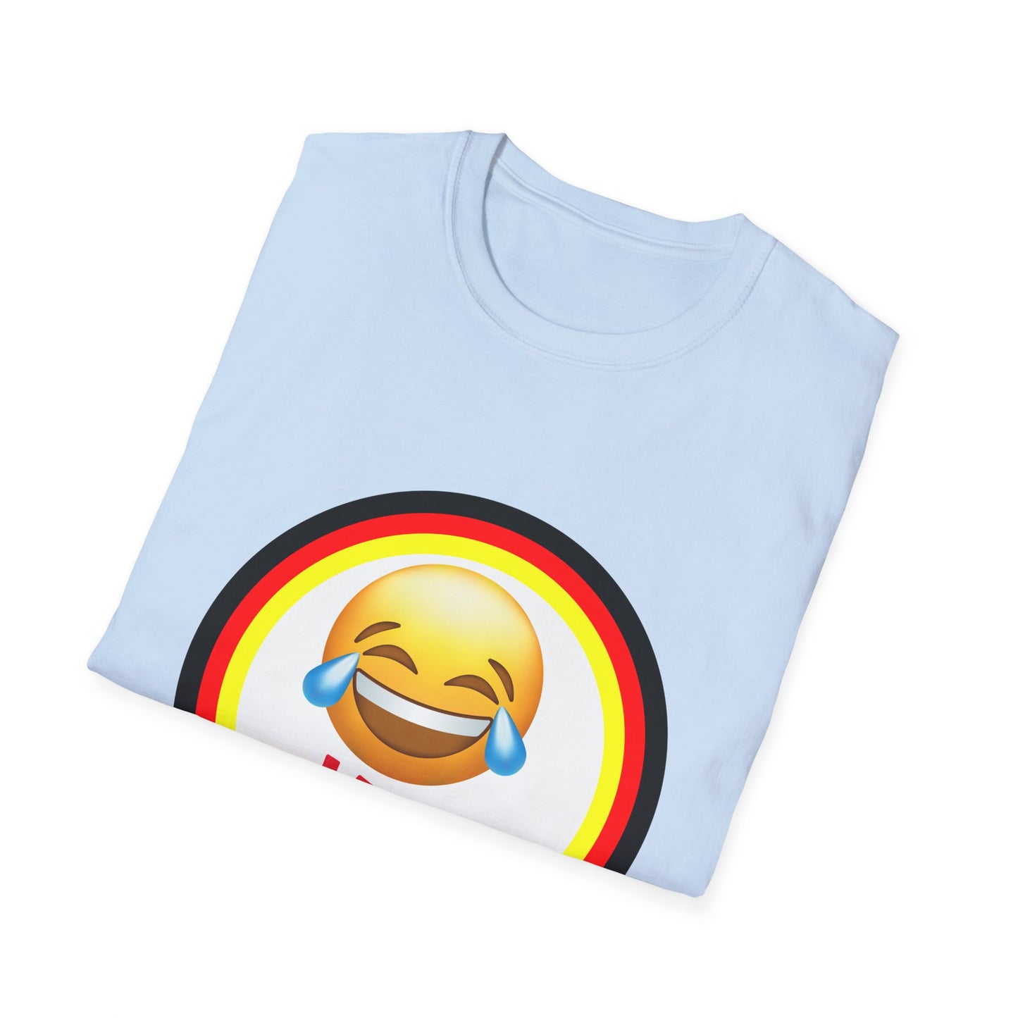 Lächeln im Stil, Haha, Humorvolle T-Shirt Designs aus Deutschland, Spaß haben, Lustige Momente mit einem Lachen tragen, Laugh like a German