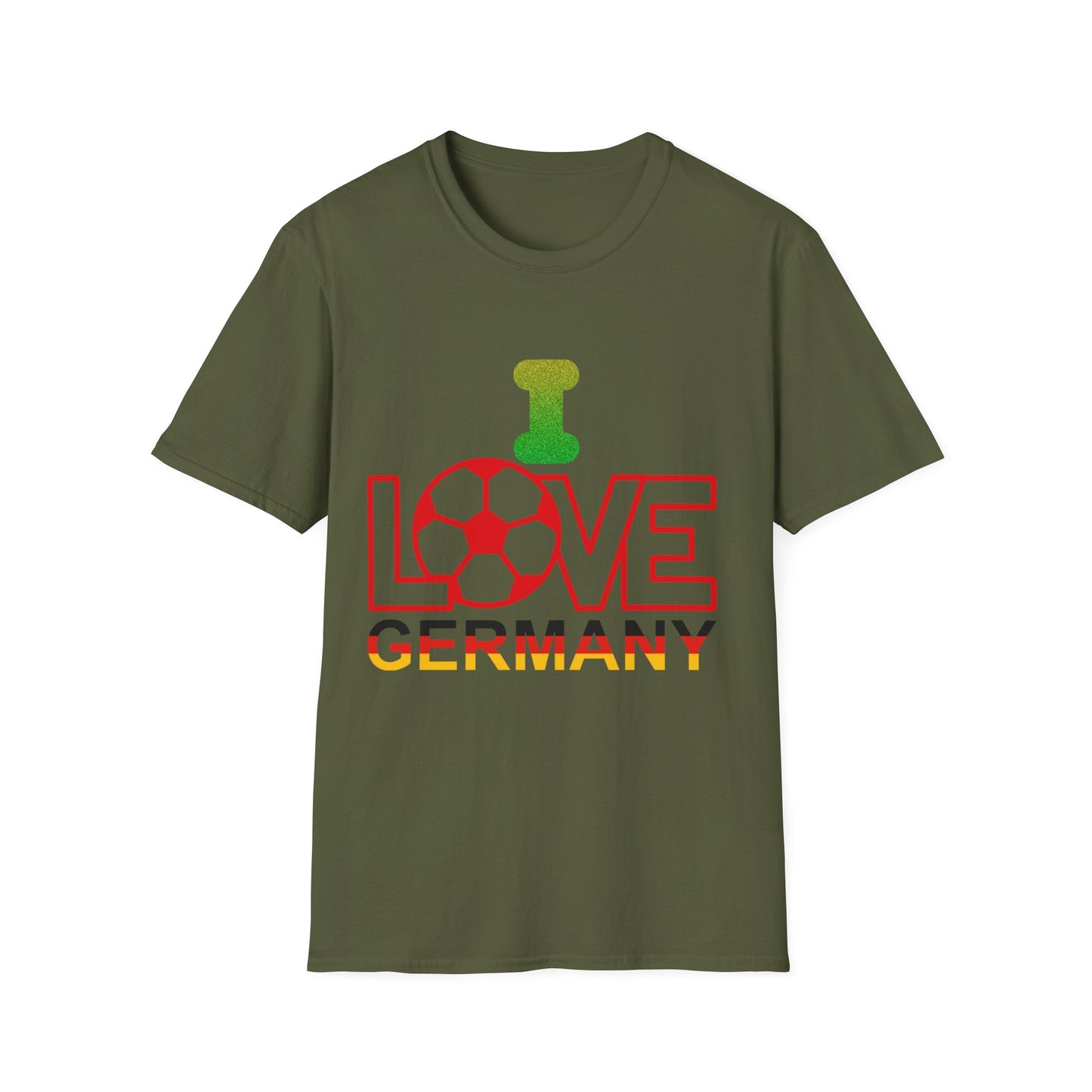 Herzlich Willkommen Unisex T-Shirt, Frieden und Liebe, Liebevolle Gastfreundschaft, Welcome to Germany, I Love Germany, Fußball Deutschland