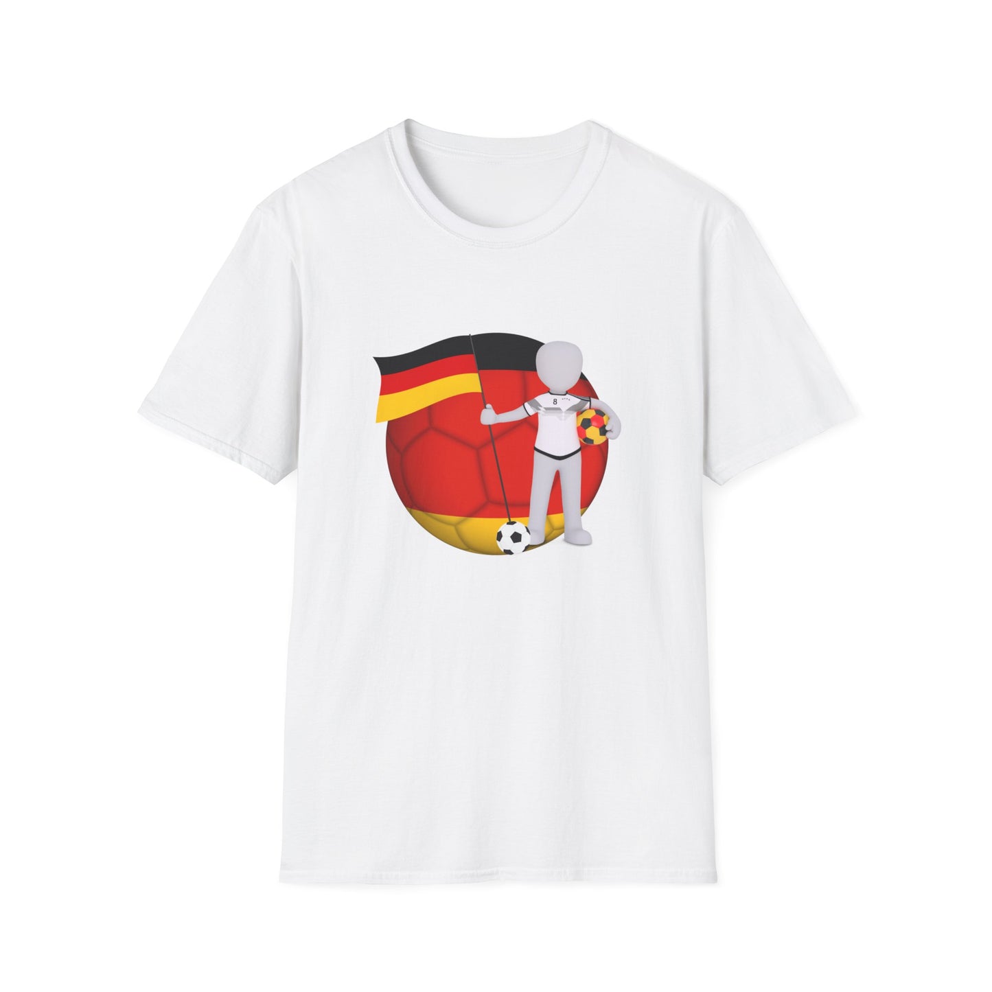 Beste Unisex T-Shirt-Motive für Fußballfans, Echte Fanbekleidung mit deutscher Fußballleidenschaft, Nationalmannschaft-Fantrikot,