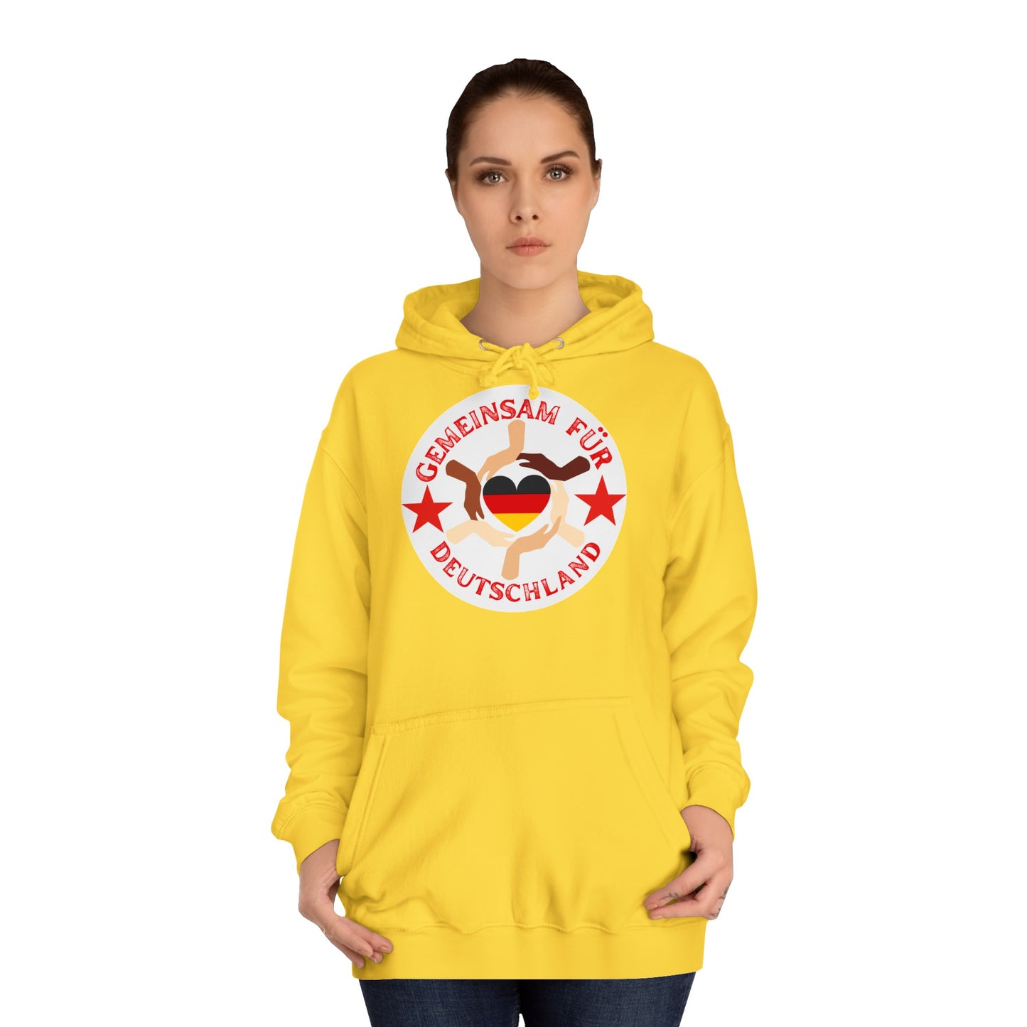 Gemeinsam für Deutschland - Ein Land der Siege - Hochwertige Unisex-Kapuzenpullover - Beidseitig bedruckt