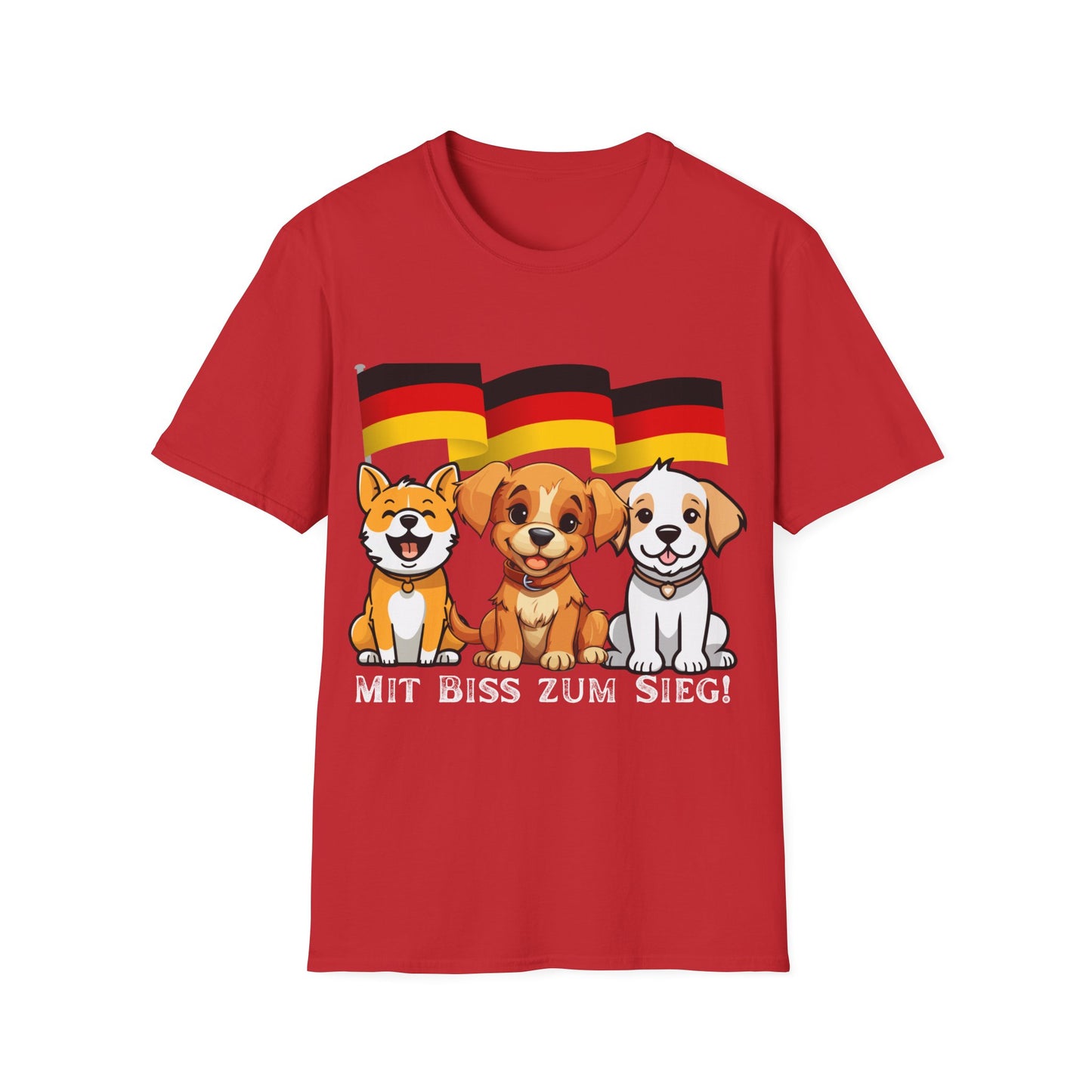 Deutsche Hunde für die Nationalmannschaft, Fußballfan Unisex T-Shirts