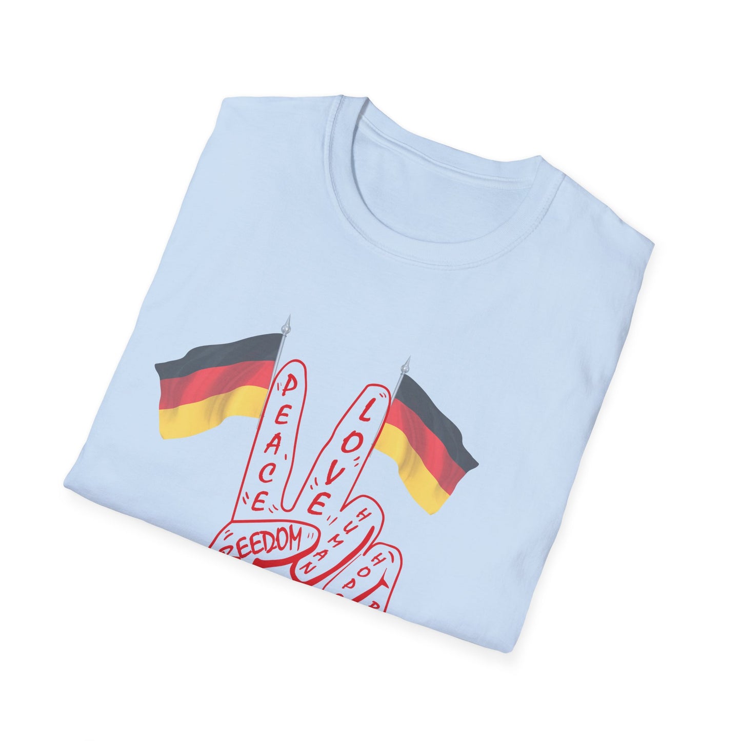 Deutschland für peace - Unisex T-Shirt nur für Frieden