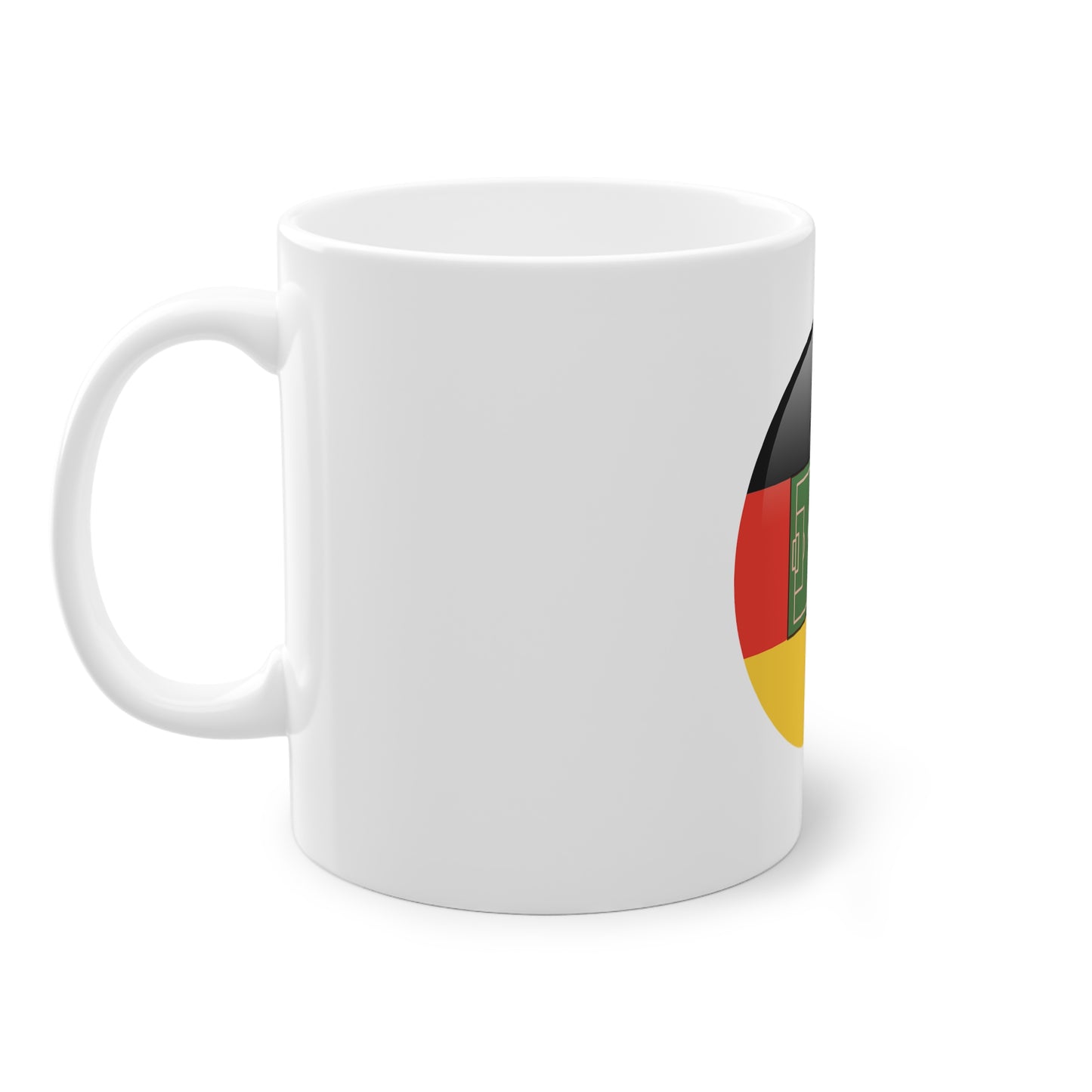 Soccer Deutschland - auf Kaffeetassen bedruckt - Farbe: weiß, Standardtasse, groß 11 Unzen