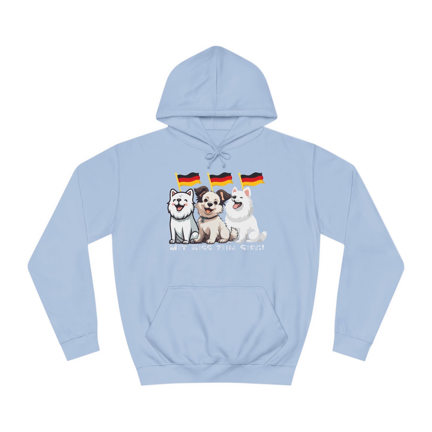 Deutsche Welpen als beste Fans aller Zeiten -  gedruckt auf hochwertigen Hoodies.