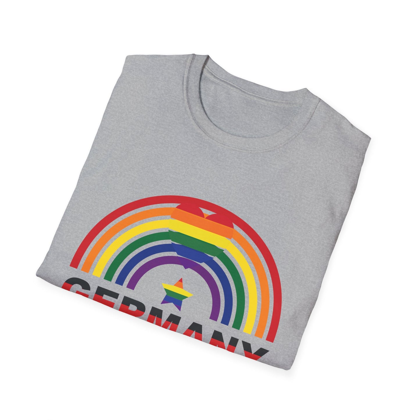 Regenbogen Deutschland - Deutsche Sterne auf einzigartige Unisex T-Shirt