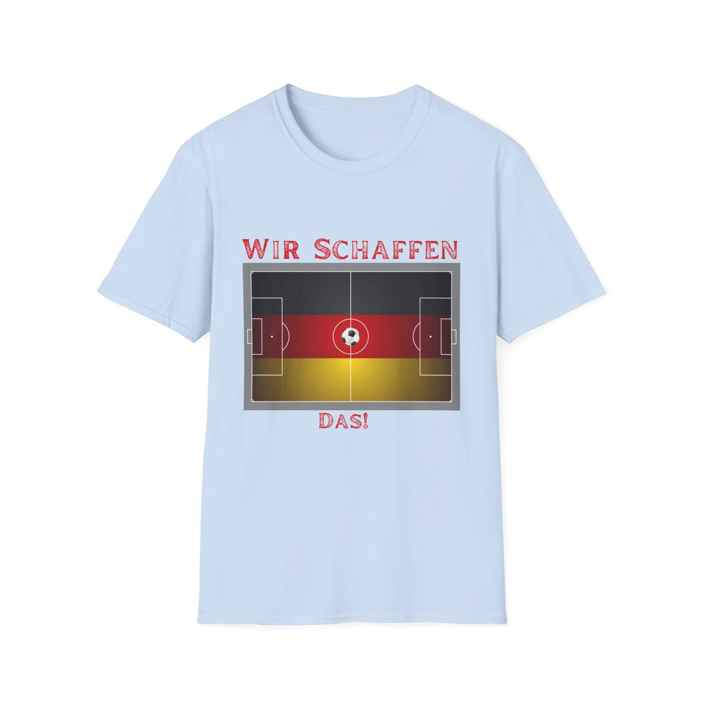 Fußballfan T-Shirts, Fanmotivtrikot, EM 2024 in Deutschland; Wir schaffen das!