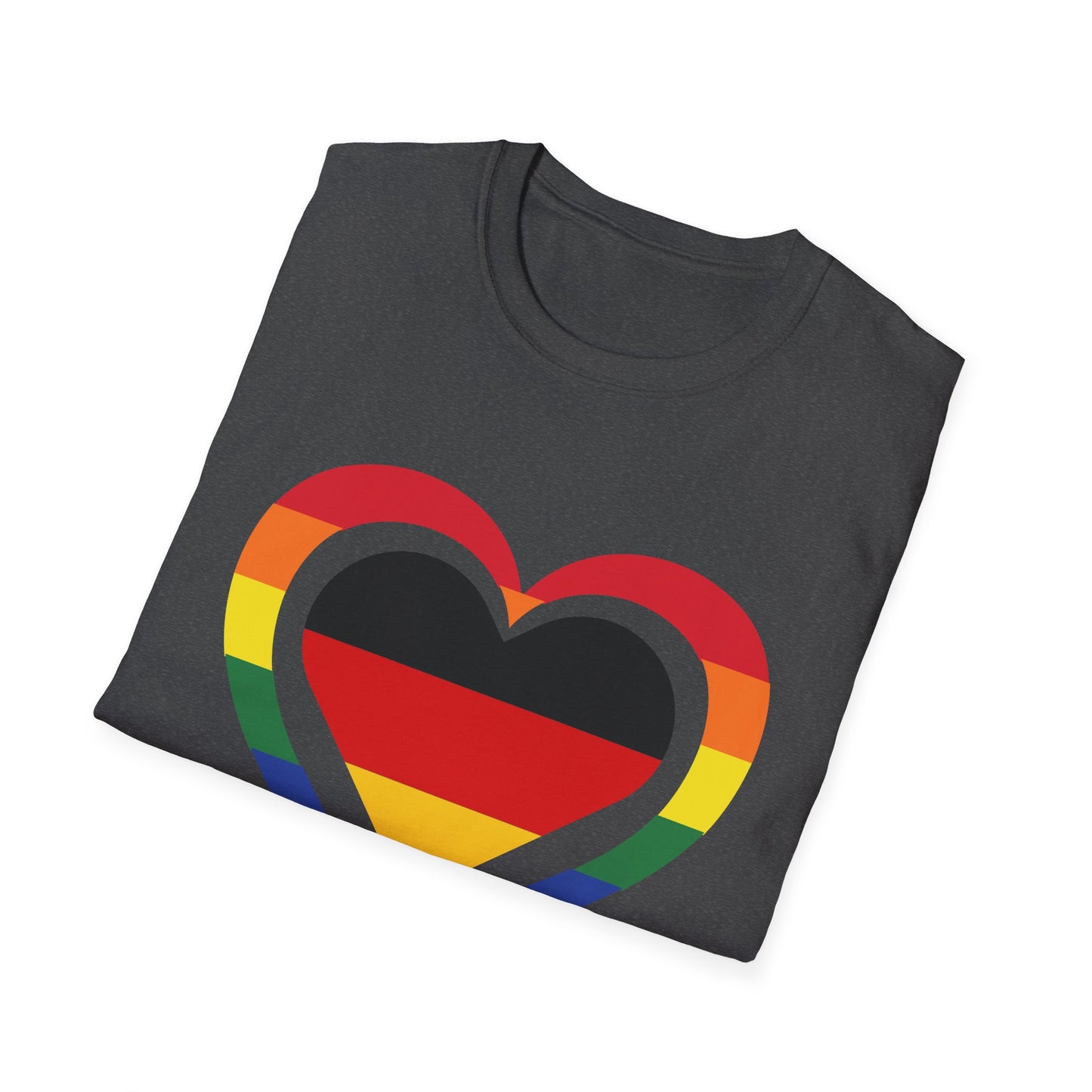 Regenbogenzauber, Einzigartige T-Shirt Designs für alle! Farbenfrohe Eleganz, Bunte Mode mit lebendigen Rainbow-Motiven, Deutsche Liebe