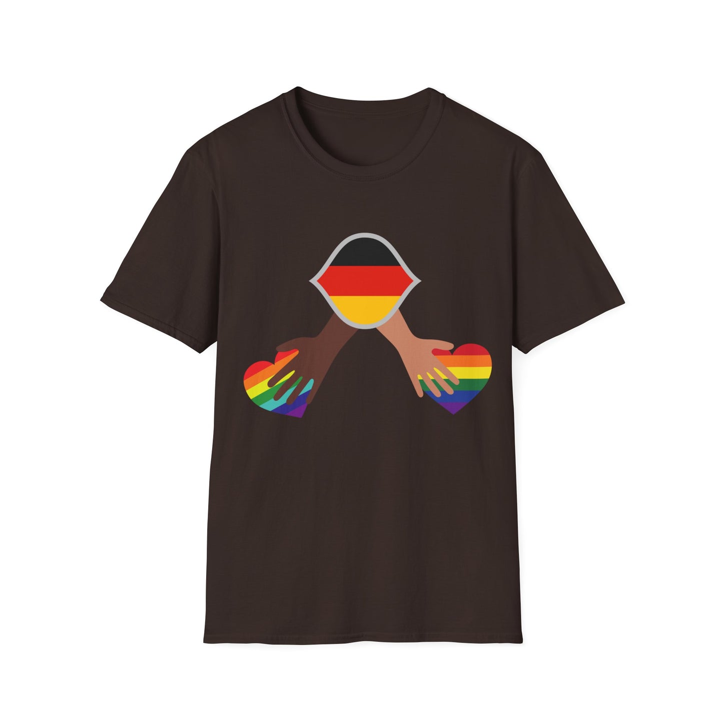 Regenbogenzauber - Multi-Kulti einzigartige Unisex T-Shirt Designs für die Liebe