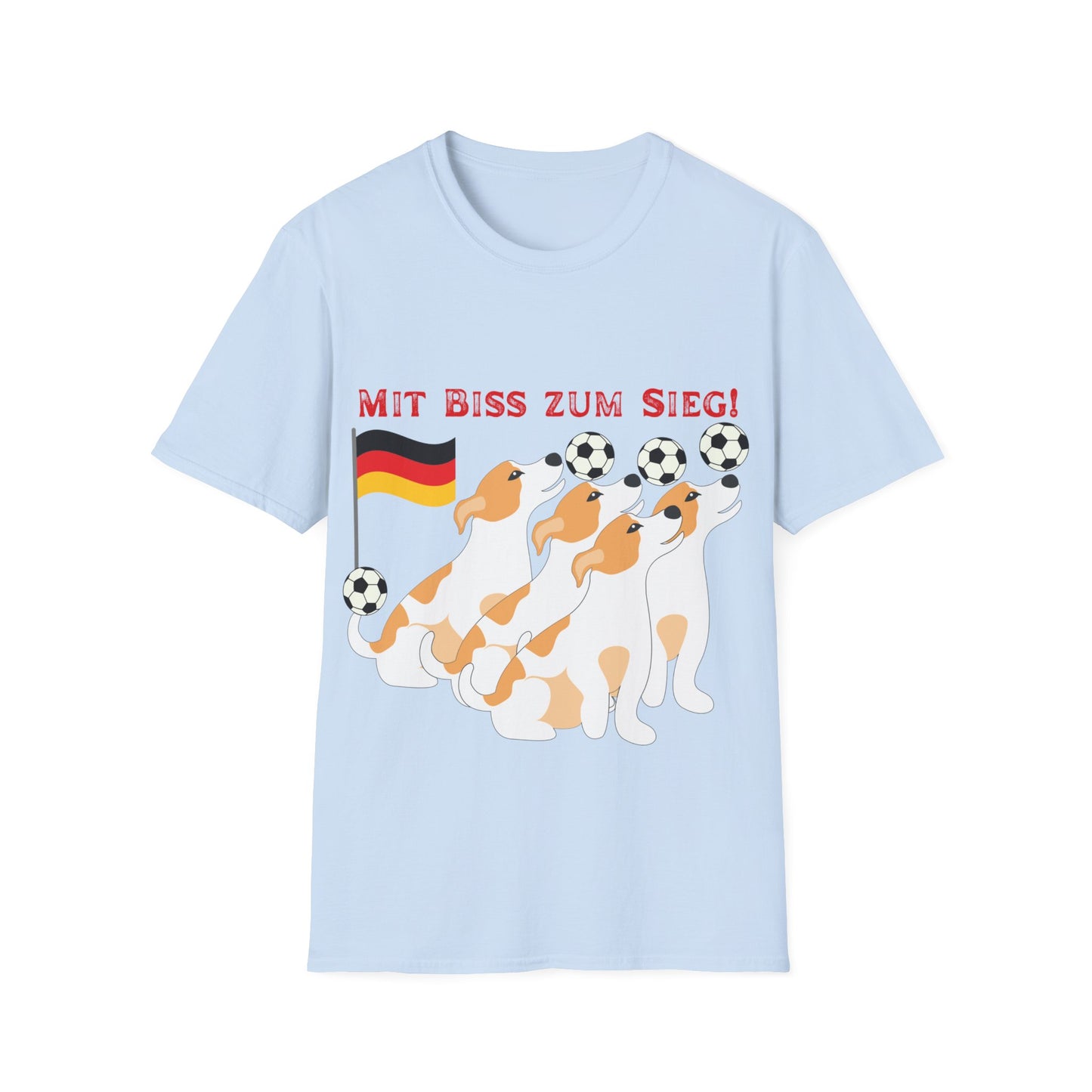 Deutsche Hunde für die Nationalmannschaft mit vielen Toren, Unisex T-Shirt