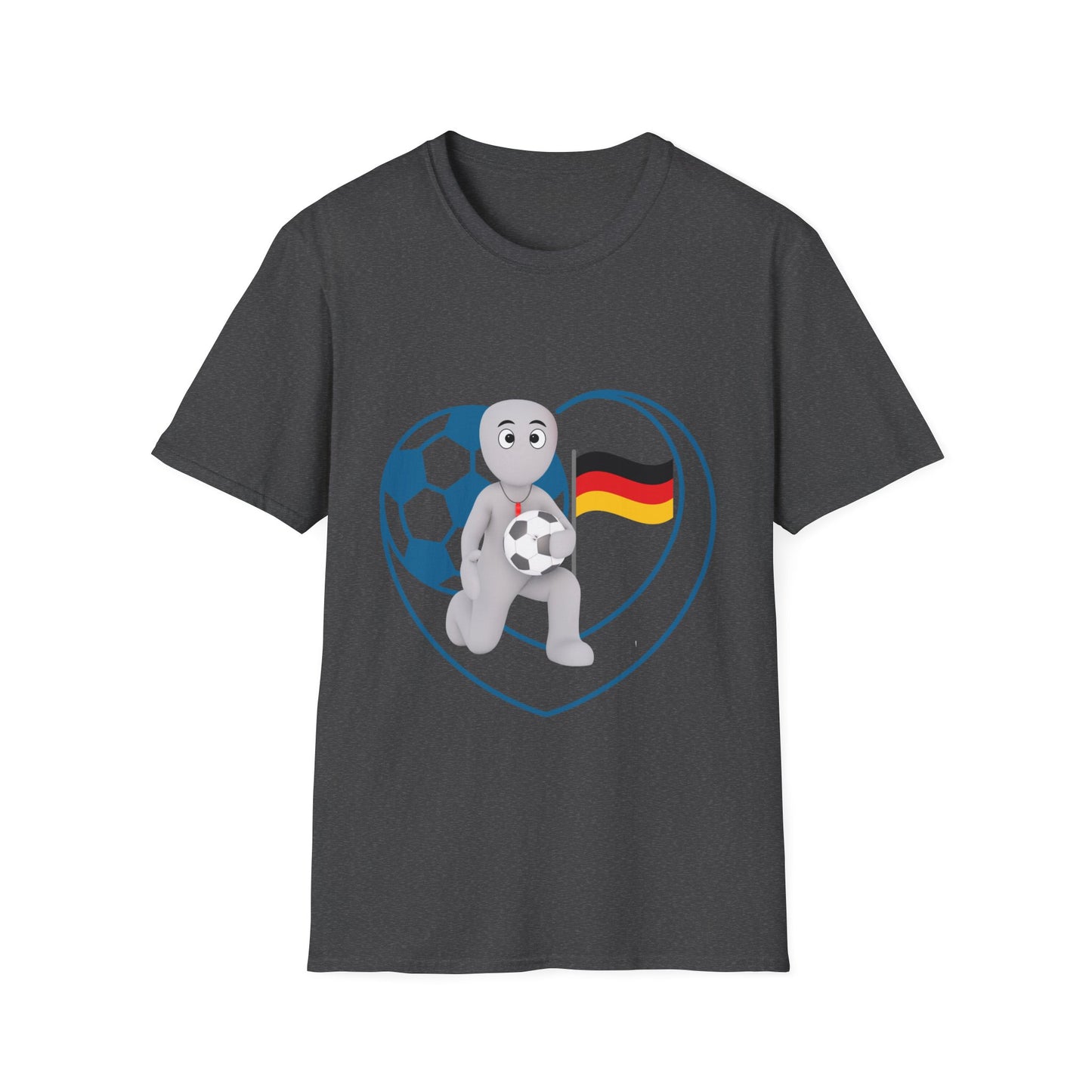 Einzigartige Unisex T-Shirt-Motive für Fußballfans, Echte Fanbekleidung mit deutscher Fußballleidenschaft