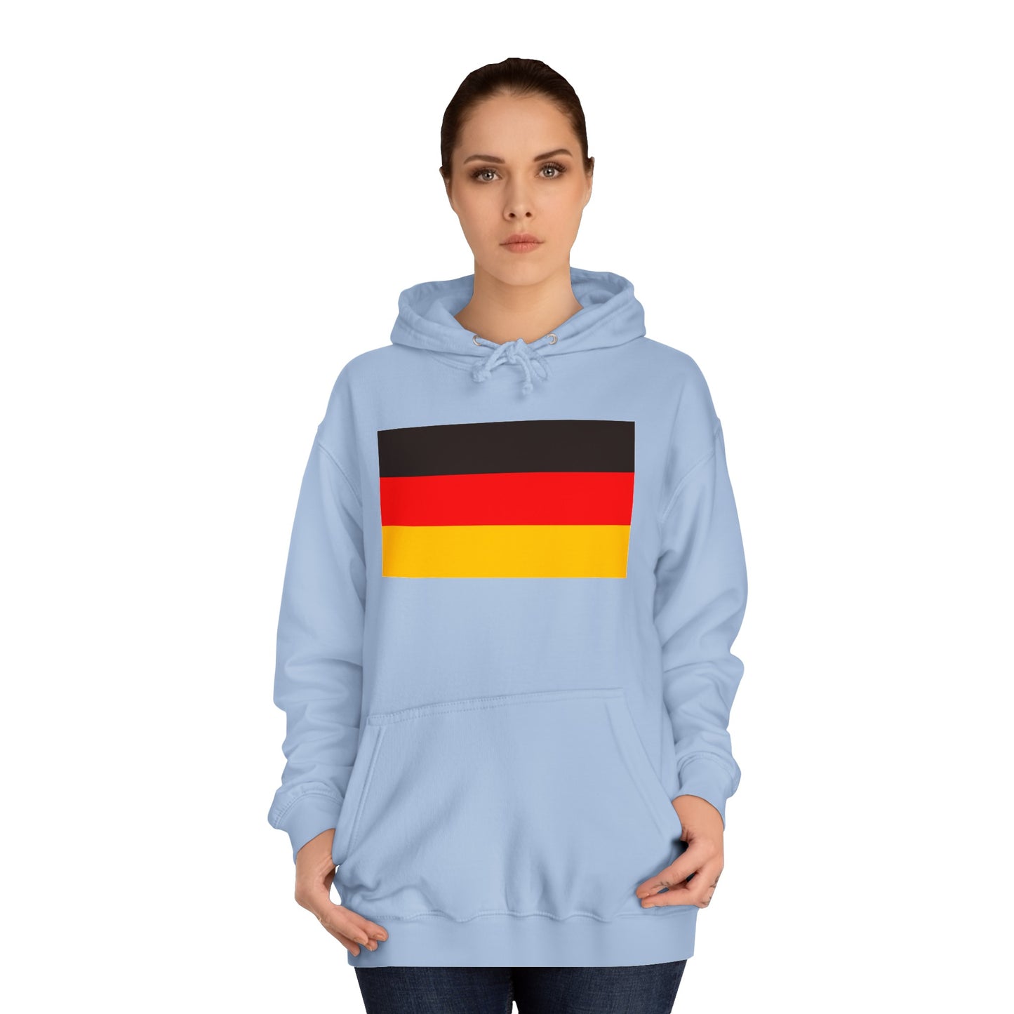 Hochwertige Unisex-Hoodies mit gedruckter deutscher Flagge