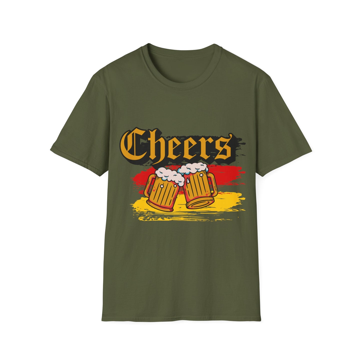 Prost und Cheers aus Deutschland, auf trendigen T-Shirts, German Beer, Made in Germany Fashion, Best Quality T-Shirts, Exzellenz und Stylish