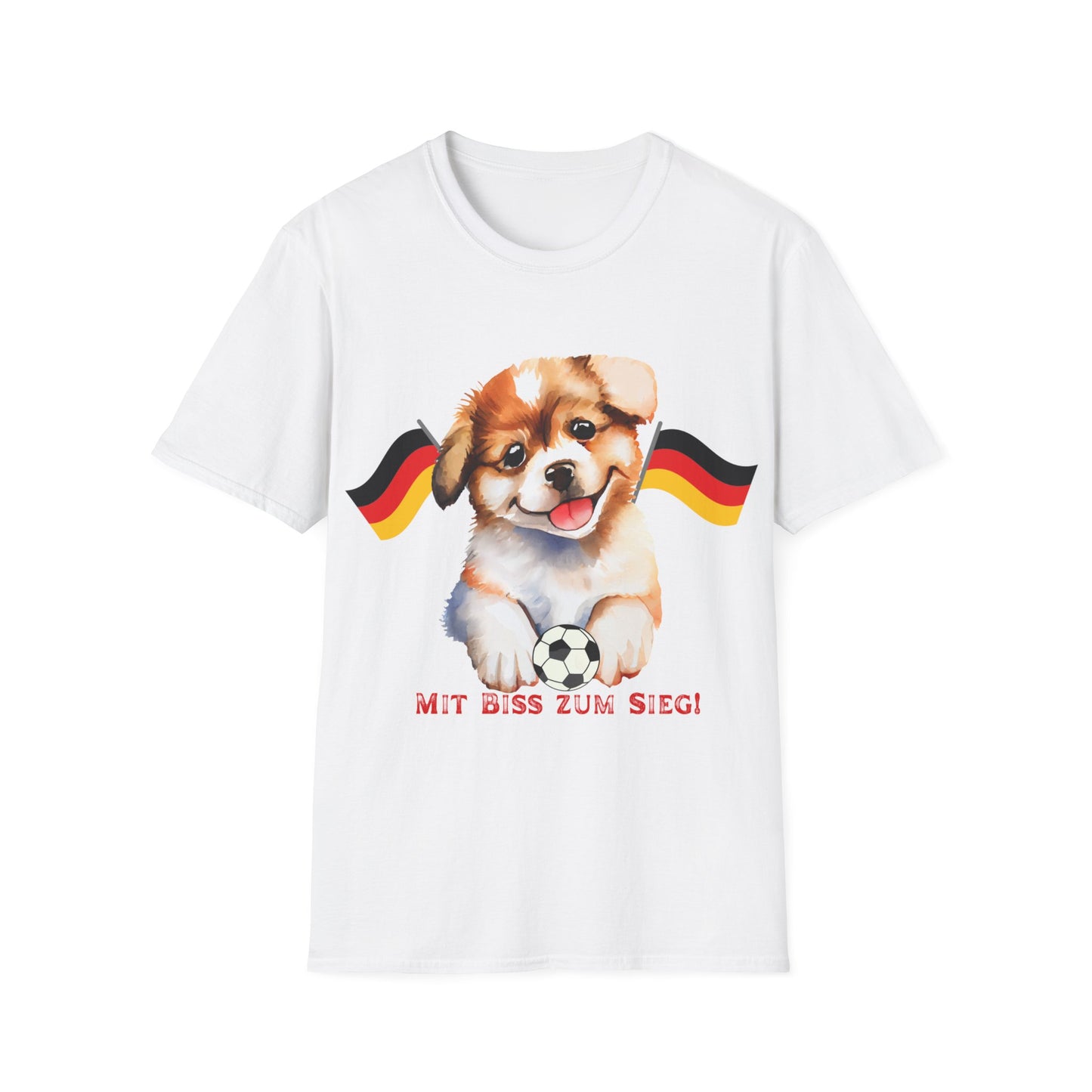 Deutsche Hunde für die Nationalmannschaft, Fußballfan T-Shirts, Flagge, Fanmotivtrikot, Fan Unisex T-Shirt, Tore, EM 2024, German soccer