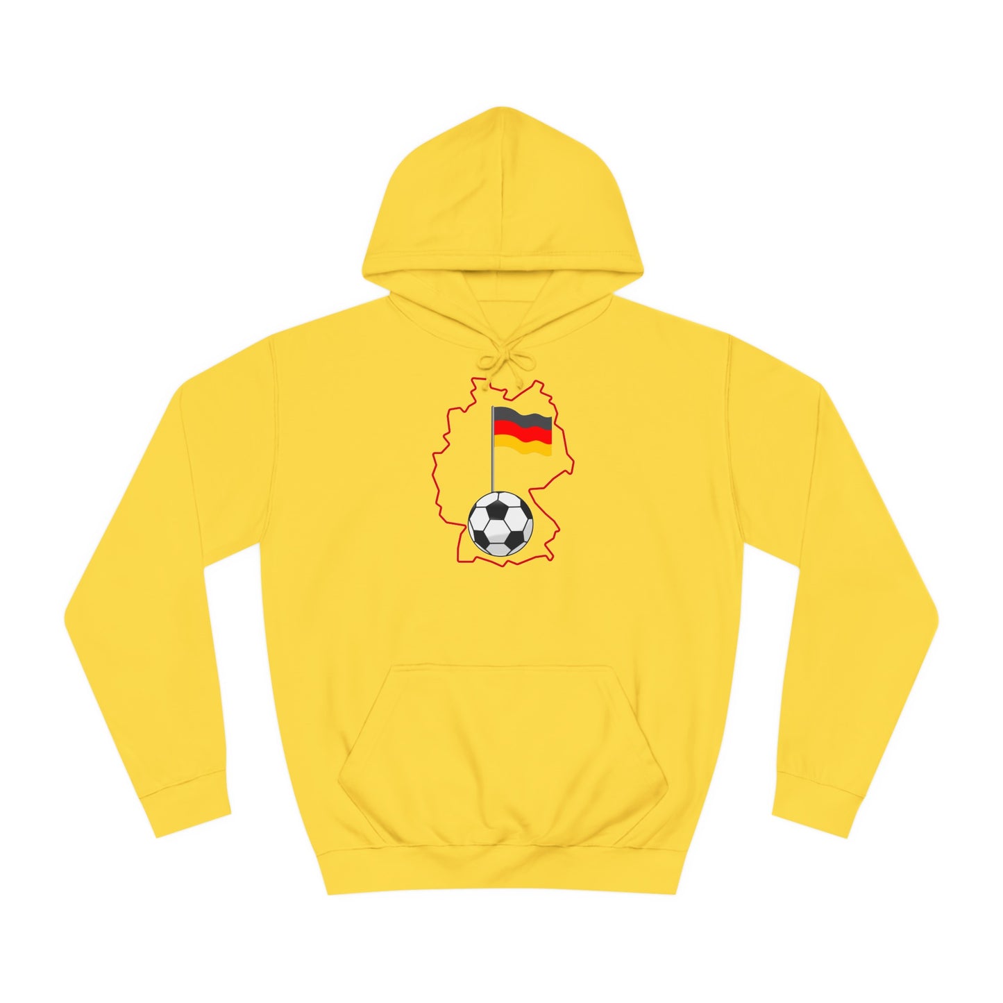 Erleben Sie die Schönheit und Leidenschaft des Fußballs in Deutschland - Beidseitig bedruckt - Hochwertige Unisex-Kapuzenpullover