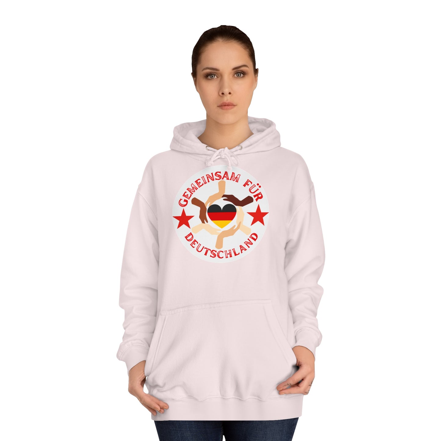 Gemeinsam für Deutschland - Ein Land der Siege - Hochwertige Unisex-Kapuzenpullover - Beidseitig bedruckt