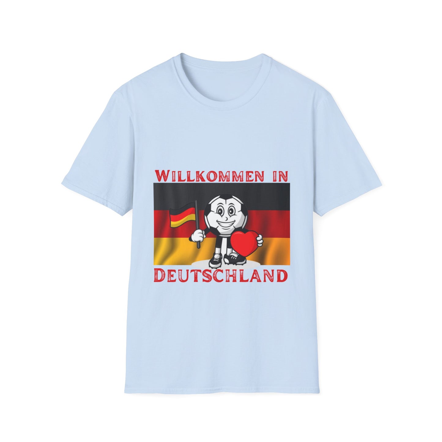 Willkommen in Deutschland: Wo Fußball zur Leidenschaft wird, Unisex T-Shirt