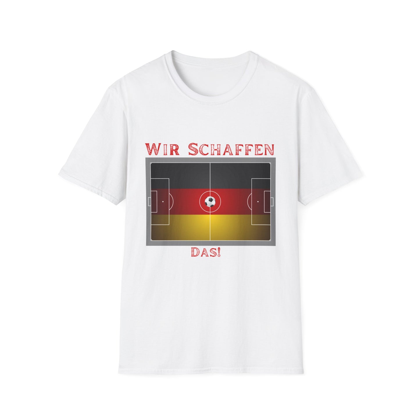 Fußballfan T-Shirts, Fanmotivtrikot, EM 2024 in Deutschland; Wir schaffen das!