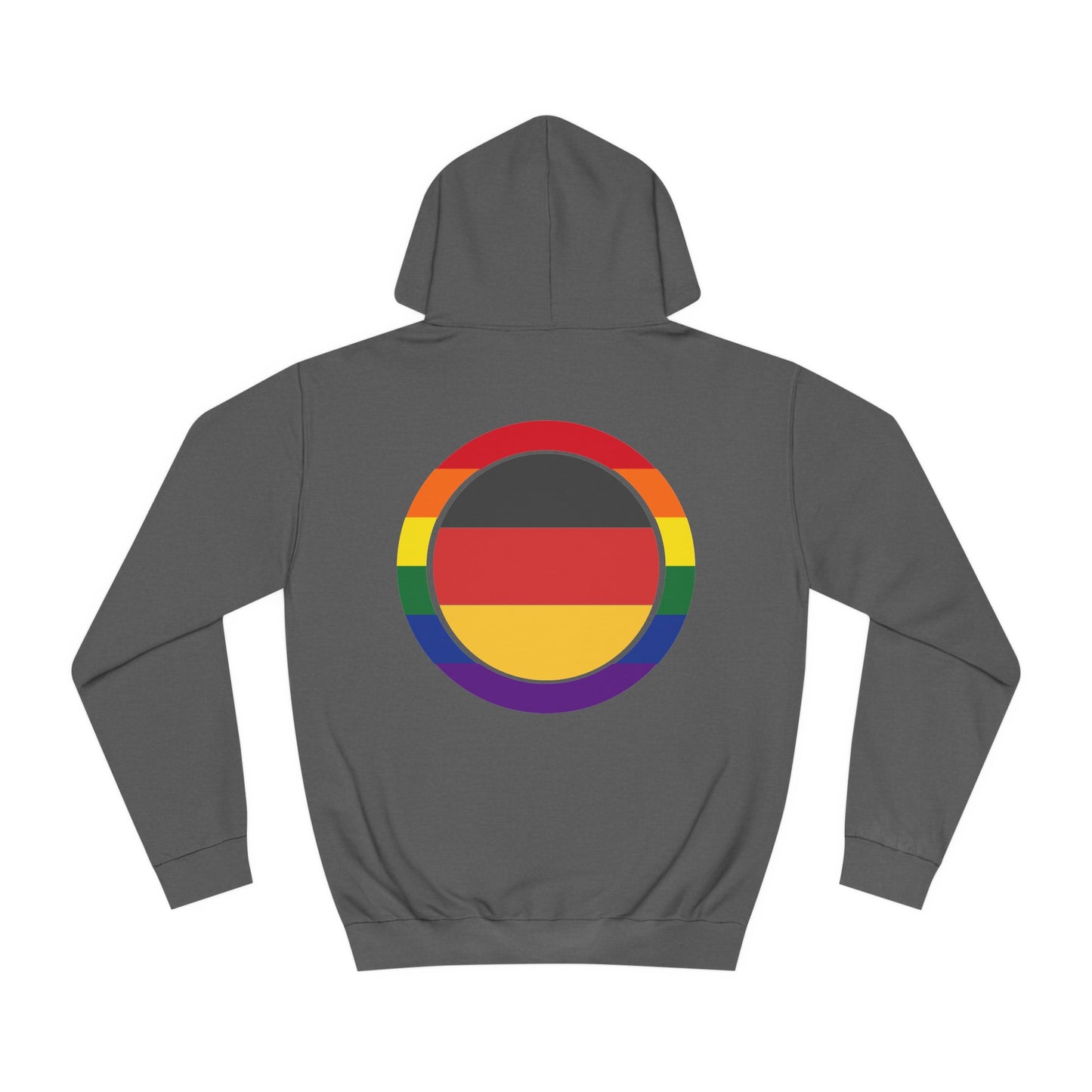 Hochwertige Hoodies - Regenbogen Deutschland - Beide Seiten gedruckt