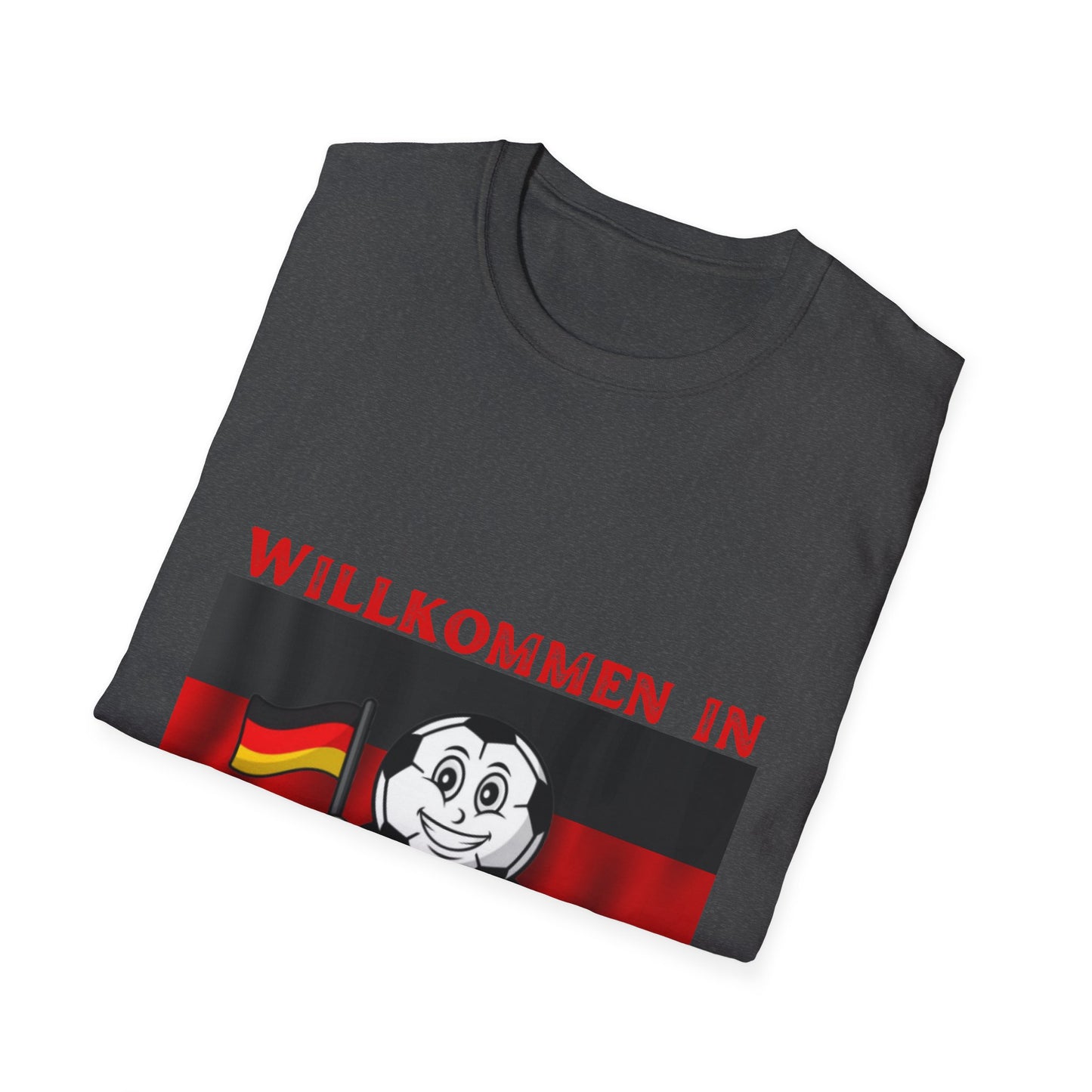 Willkommen in Deutschland: Wo Fußball zur Leidenschaft wird, Unisex T-Shirt