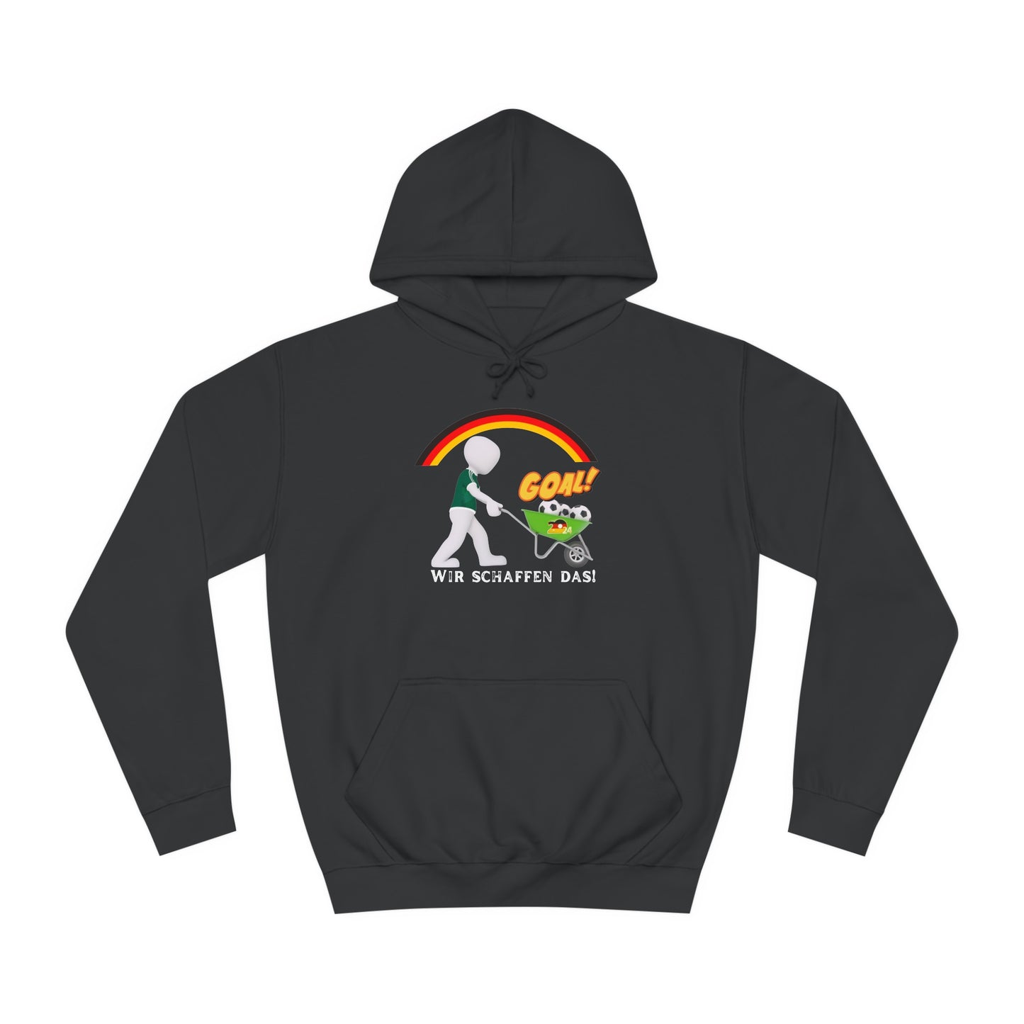 Mit den deutschen Hunden als Fan, schaffen wir das! bedruckt auf Unisex Hoodies