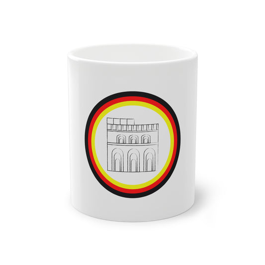 Deutsche Flagge, Deutsche Kultur auf Kaffeetasse, Teetasse für jeden Tag, Farbe: weiß, Standardtasse, groß 11 Unzen, bedruckt