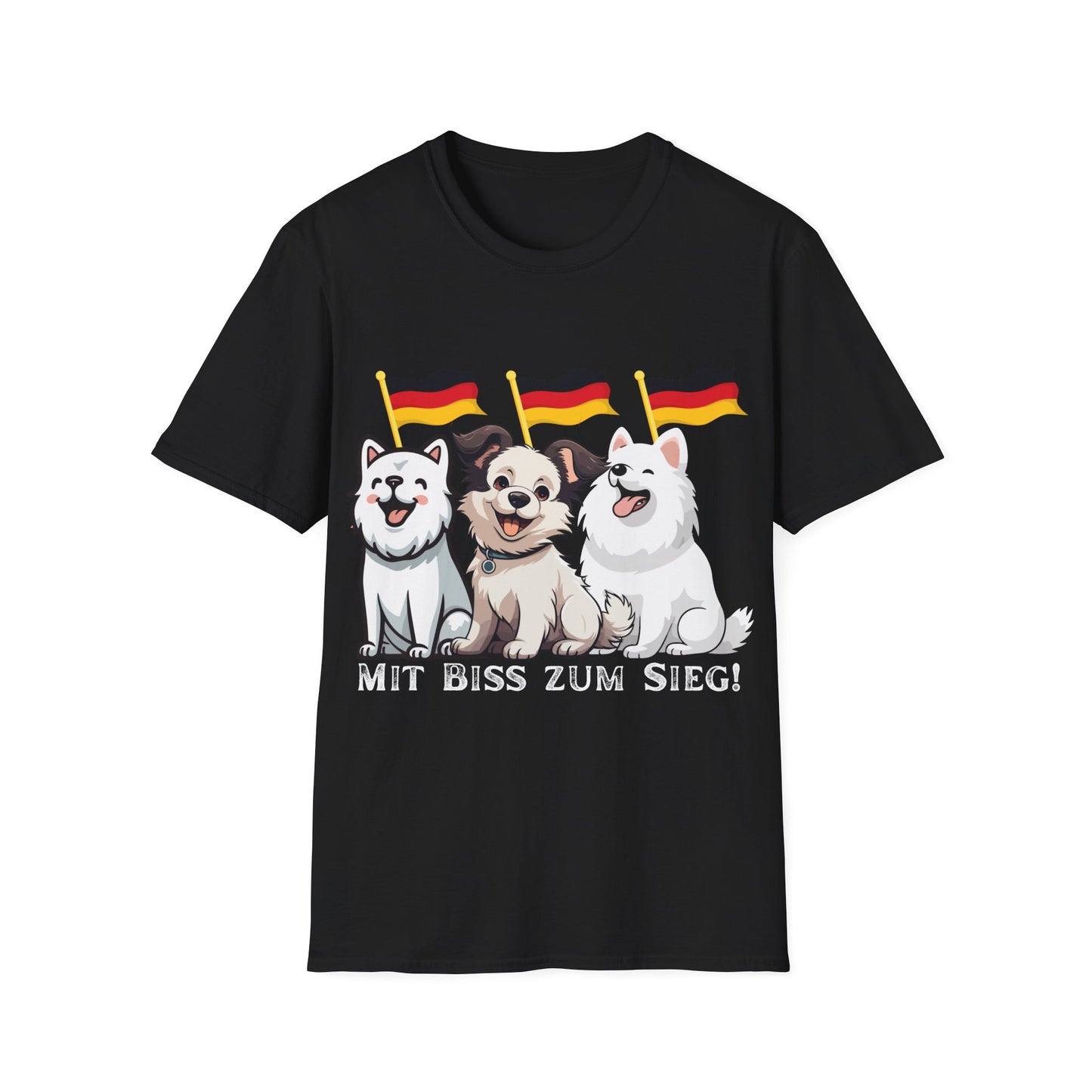 Deutsche Hunde für die Nationalmannschaft, Fußballfan T-Shirts, Flagge, Fanmotivtrikot, Fan Unisex T-Shirt, Tore, EM 2024, German Soccer