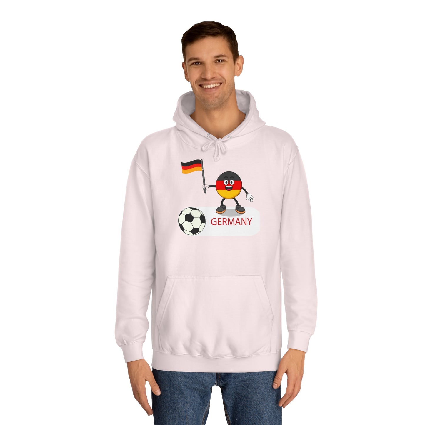 Erleben Sie die Schönheit und Leidenschaft des Fußballs in Deutschland - Hochwertige Unisex-Kapuzenpullover - Beidseitig bedruckt